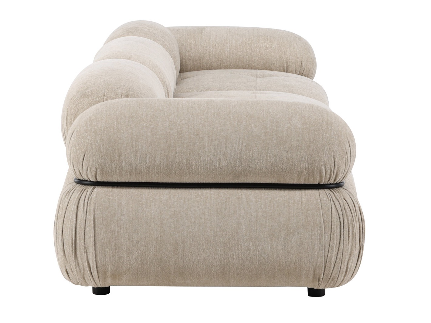 Modulares Sofa Evardale 104 (Beige + Schwarz)