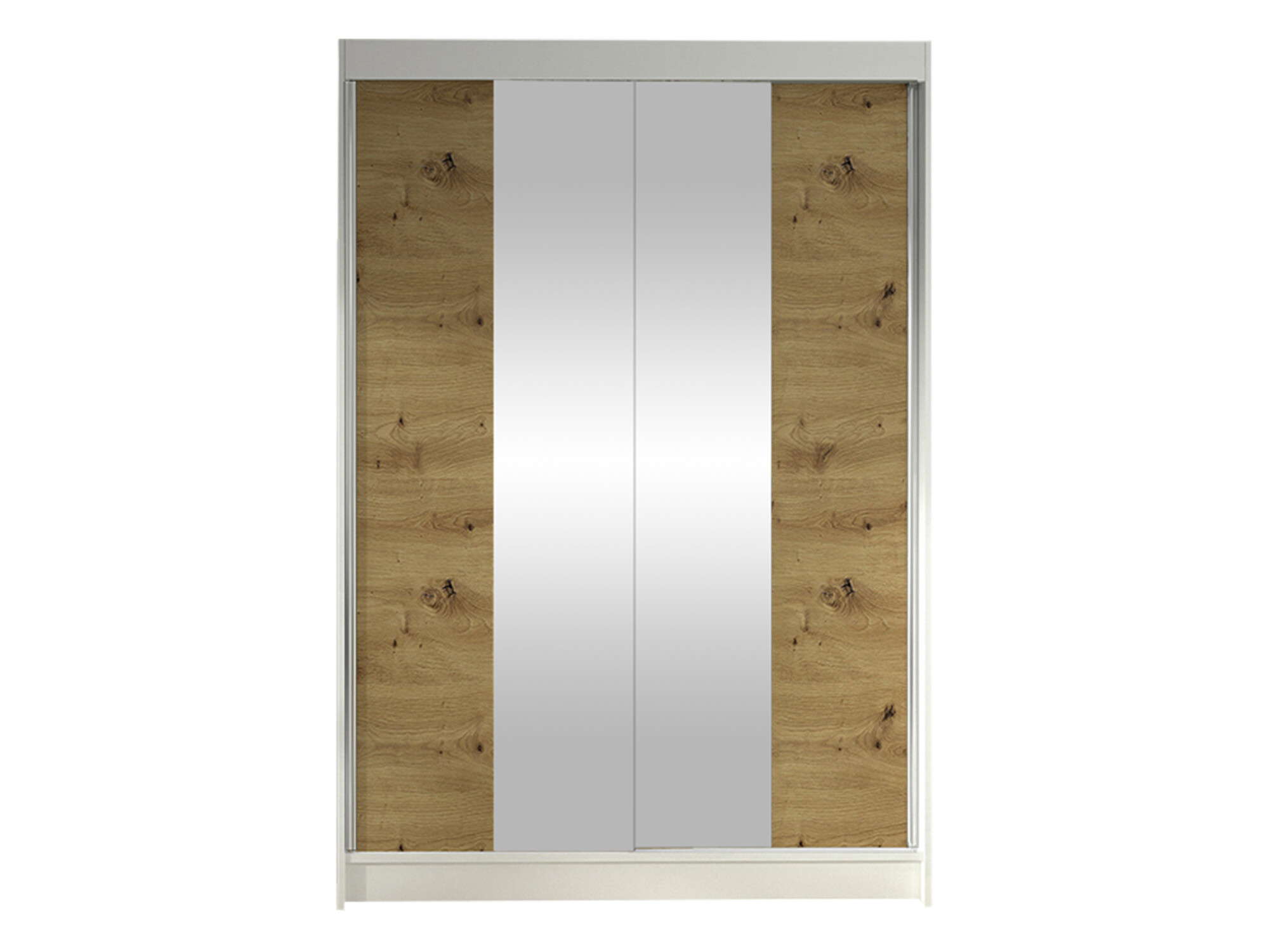 Kleiderschrank Closico Salvor II (Weiss + Artisan-Eiche)
