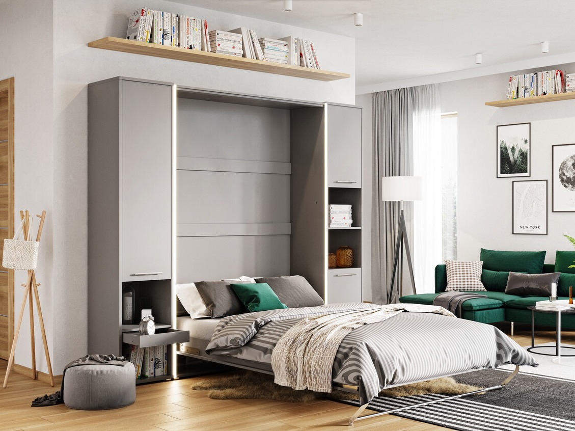 Schrankbett Concept Pro Lenart III (Grau)