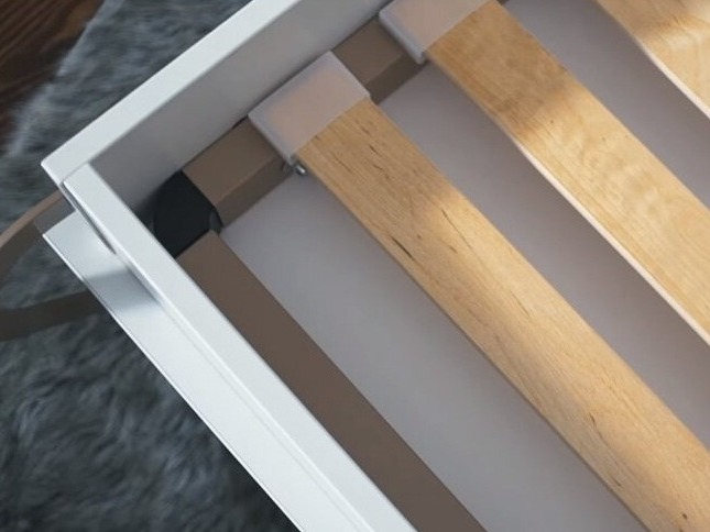 Schrankbett Concept Pro Lenart III (Weiss + Weiss glänzend)
