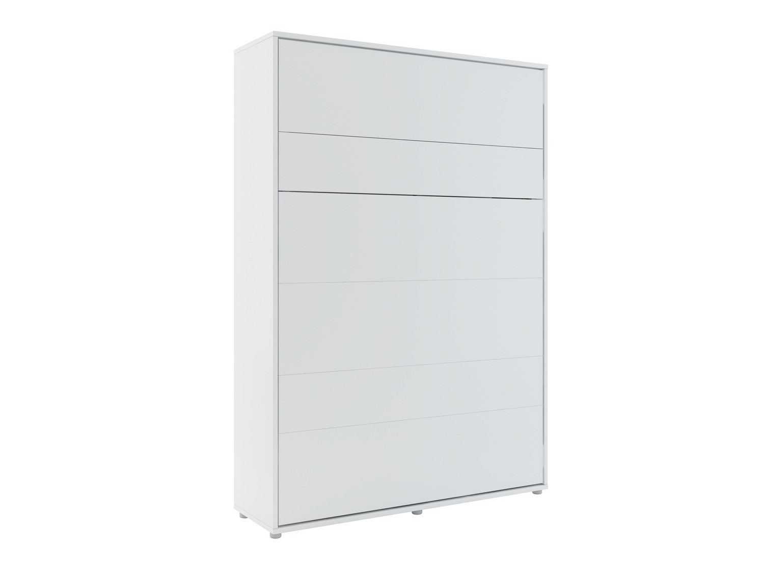 Schrankbett Concept Pro Lenart VII (Weiss + Grau)