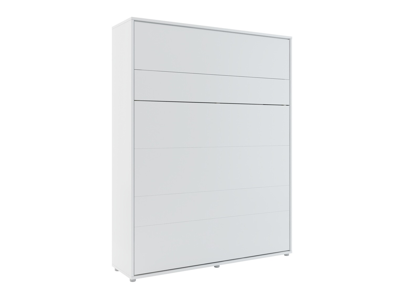 Schrankbett Concept Pro Lenart VII (Weiss + Grau)