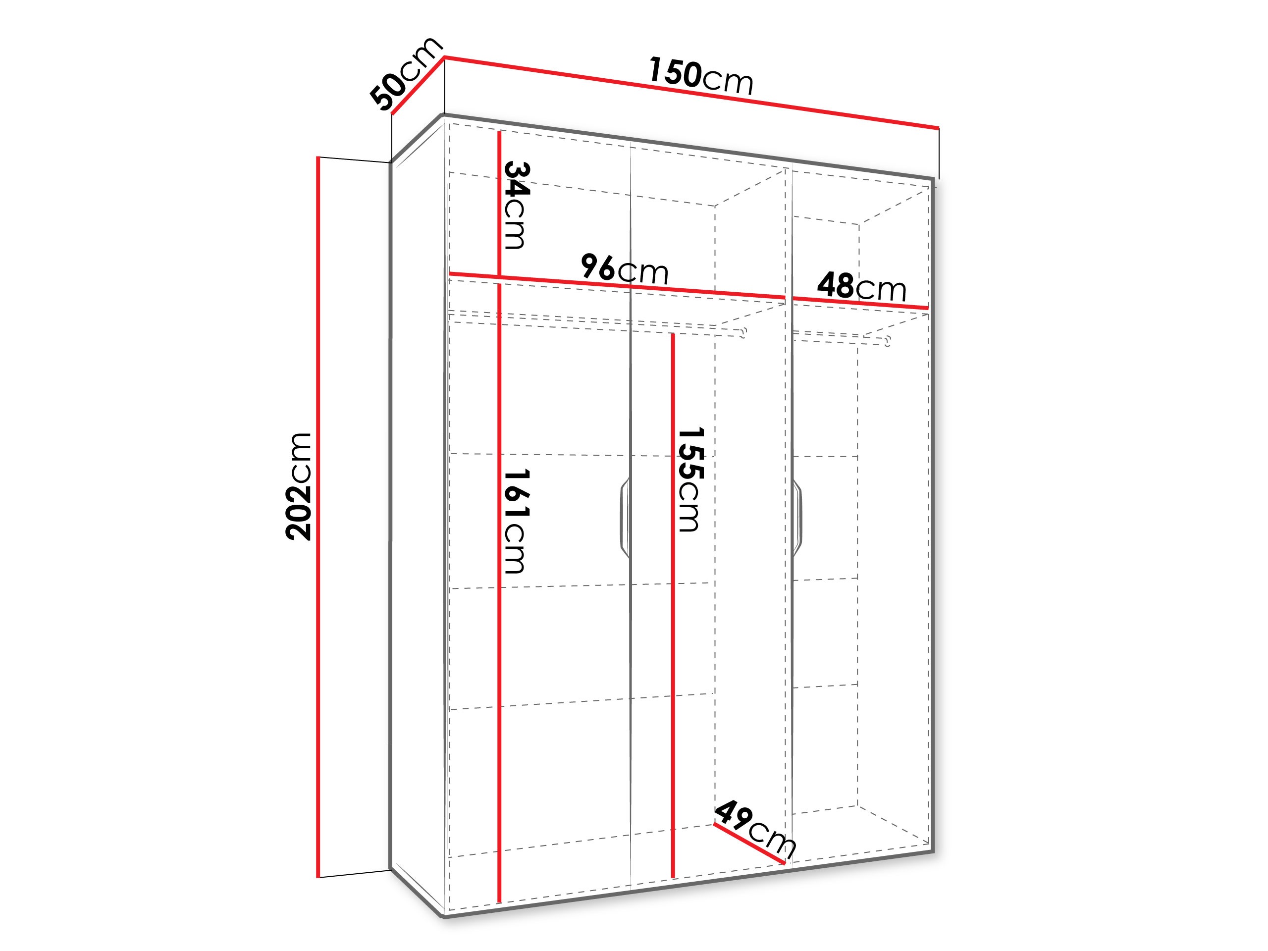 Kleiderschrank Hartford 511 (Artisan-Eiche)