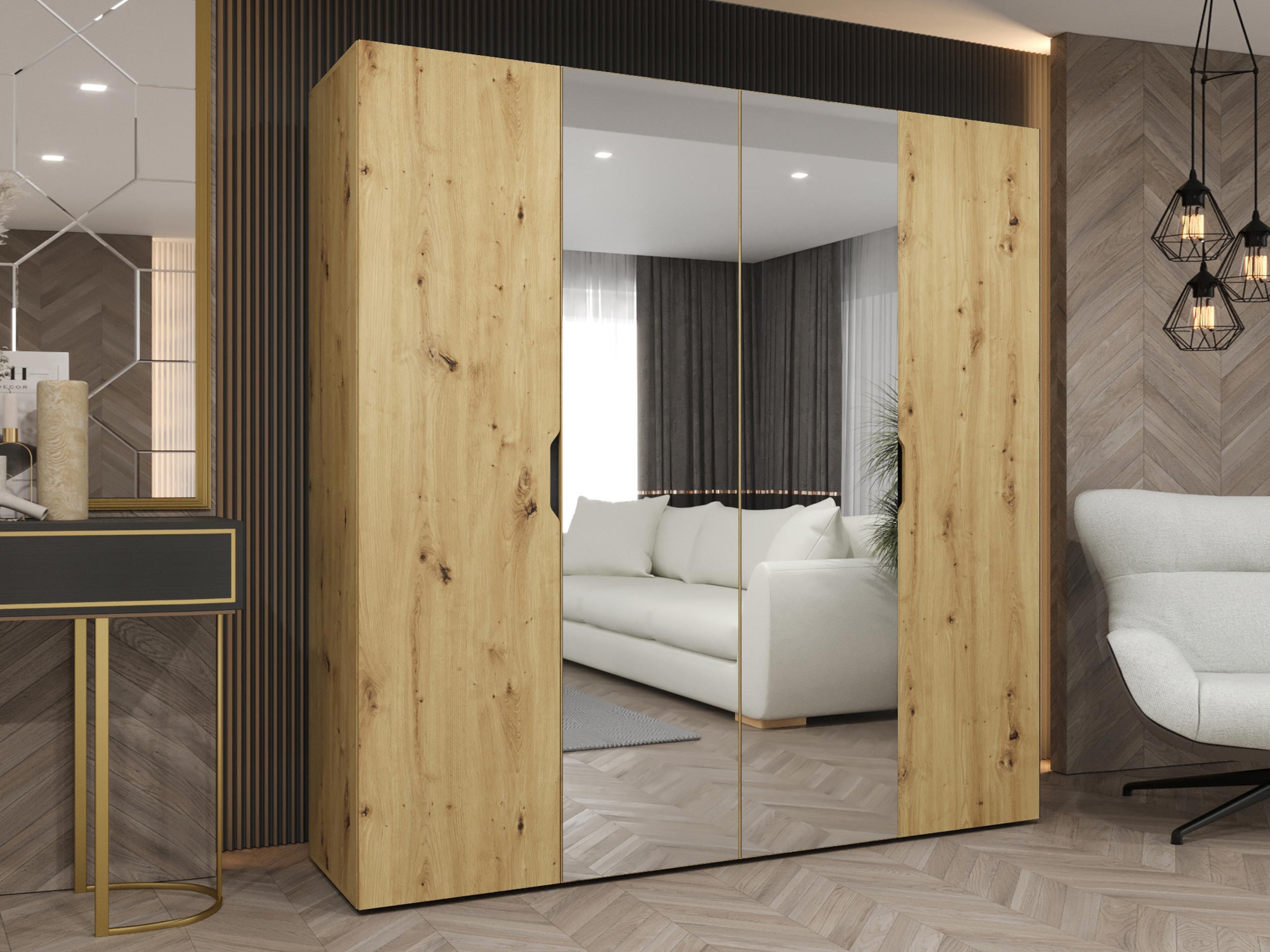 Kleiderschrank Hartford 514 (Artisan-Eiche)