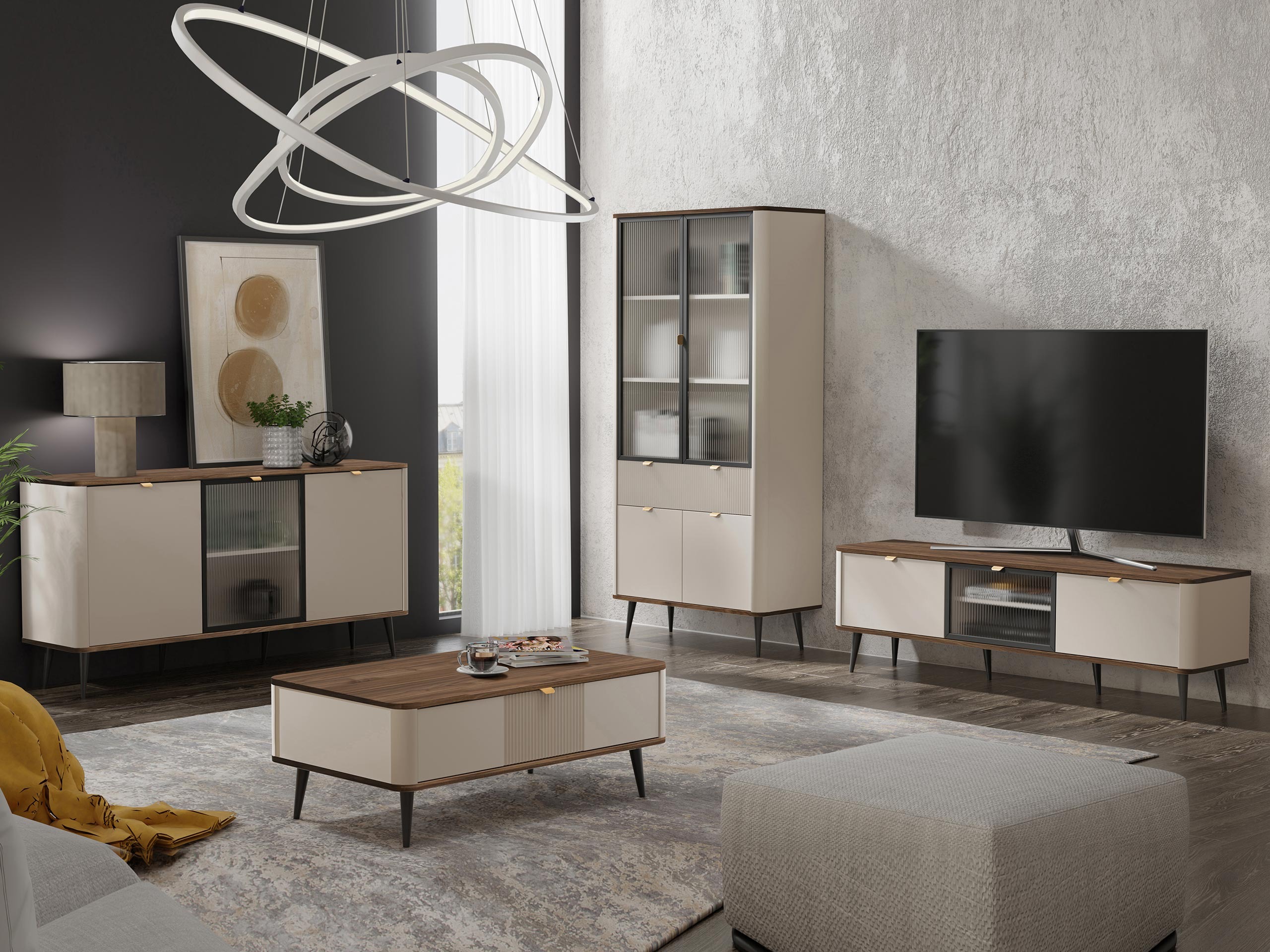 Wohnzimmer-Set Lufela 120