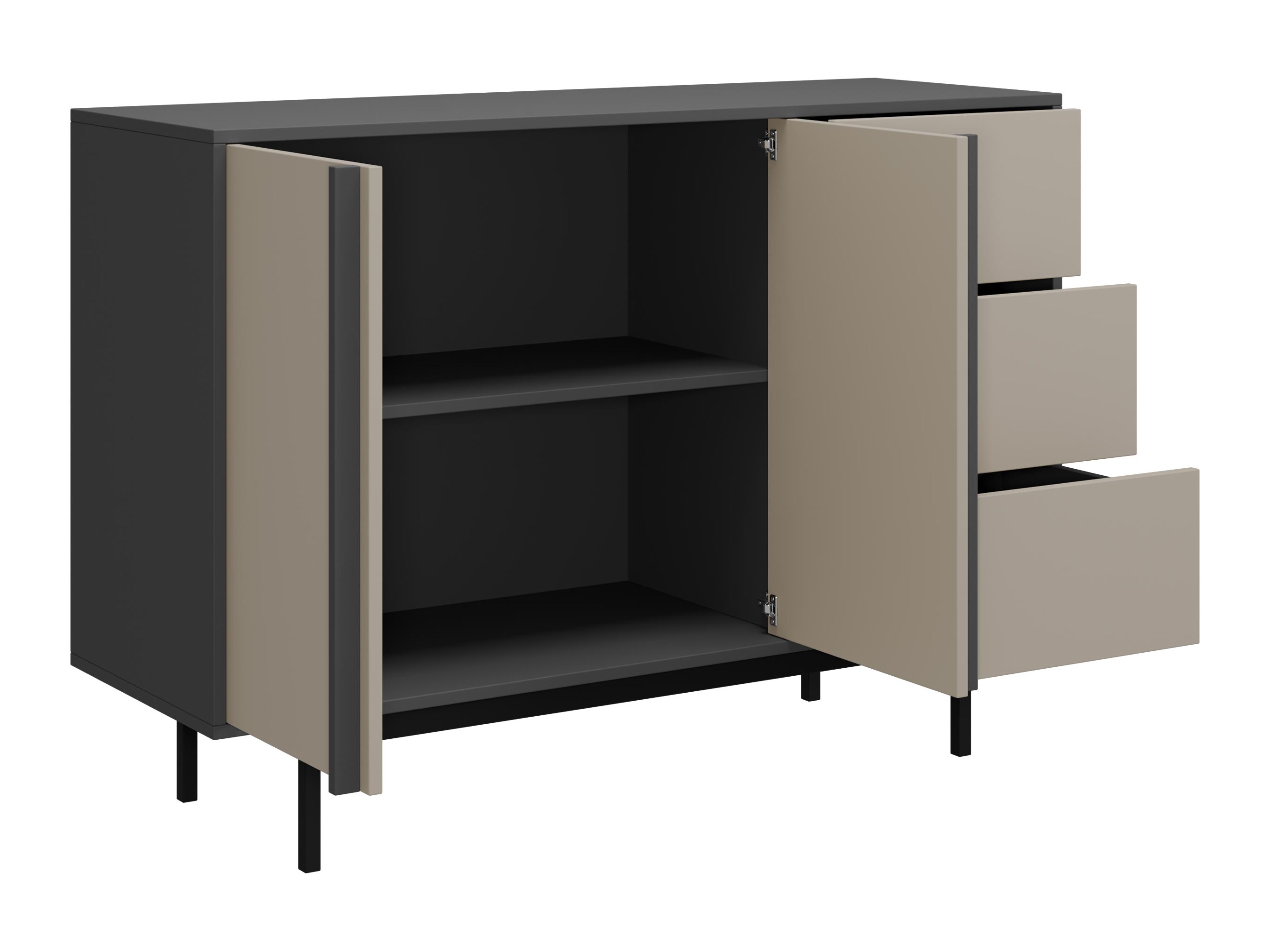 Wohnzimmer-Sets Levali 117 (Staubiges Grün)