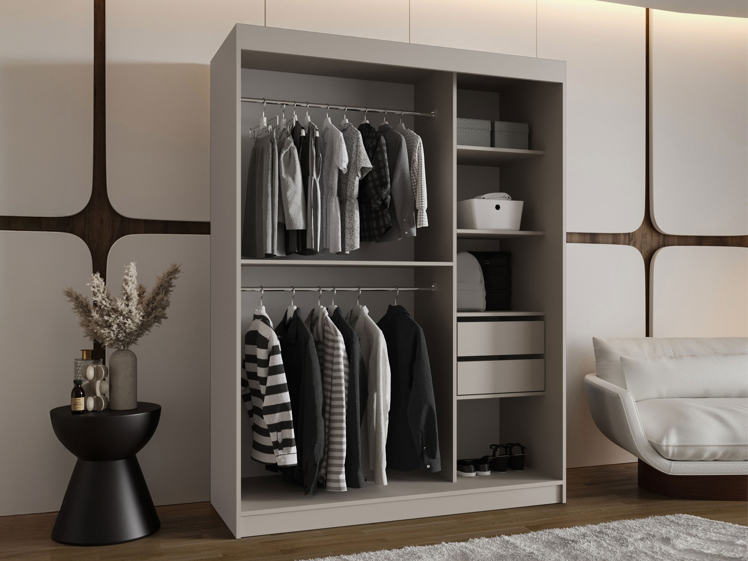 Kleiderschrank Hartford 519 (Kaschmir)