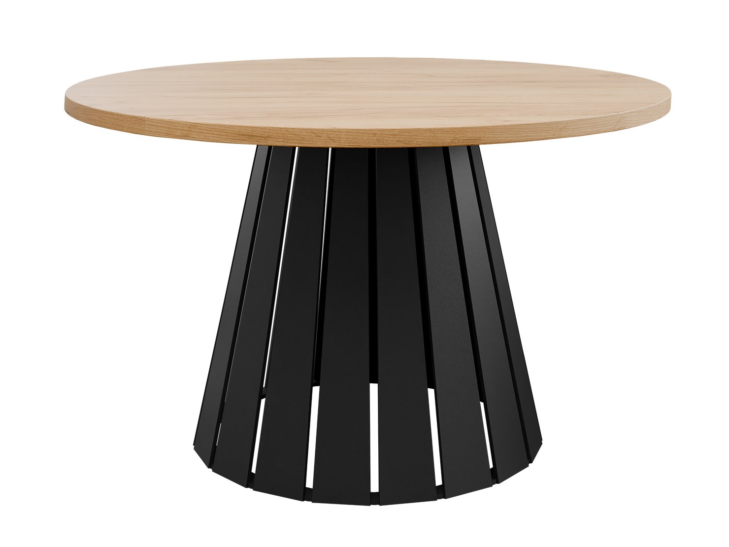 Couchtisch Oswego 134 (Schwarz + Eiche)