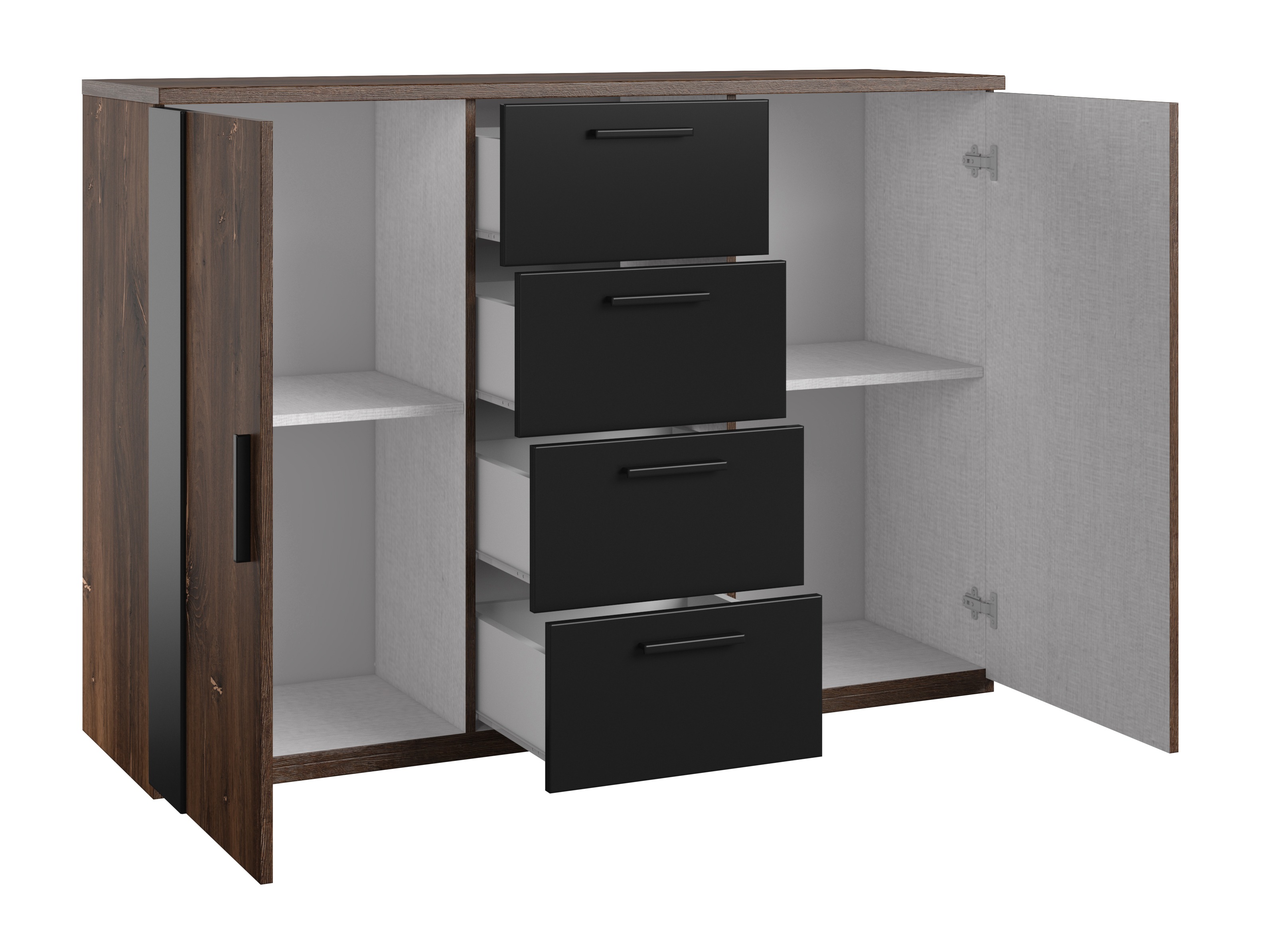 Kommode Felelie 102 (Tamus Flagstaf eiche + Kupfer)