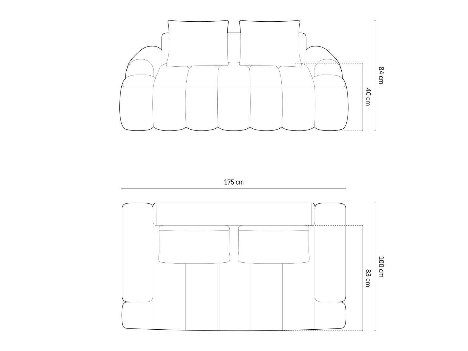 Sofa Evarelbo 100 (Vogue 15)