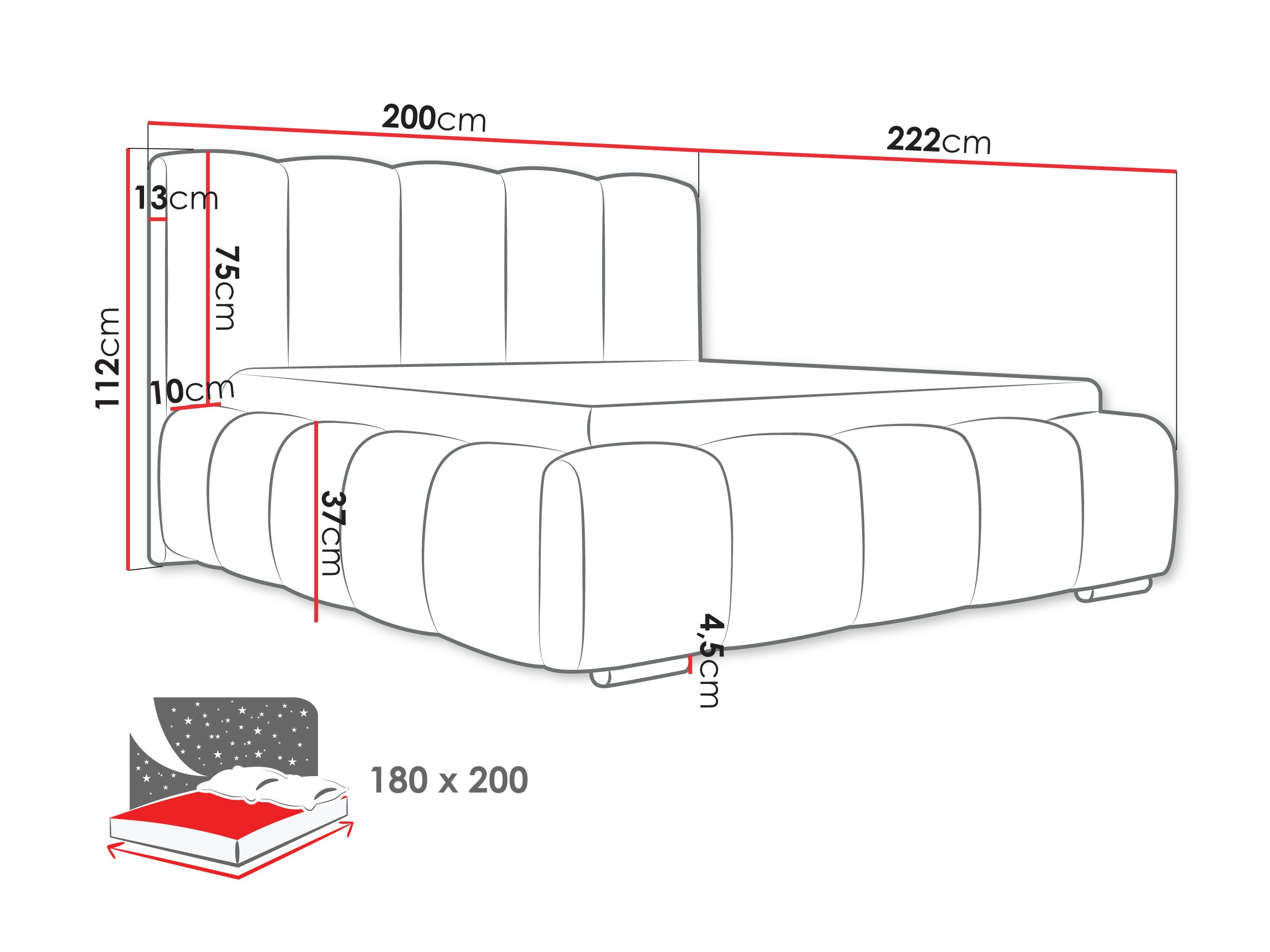 Bett TrendyNest Alceus I (Abriamo 03)
