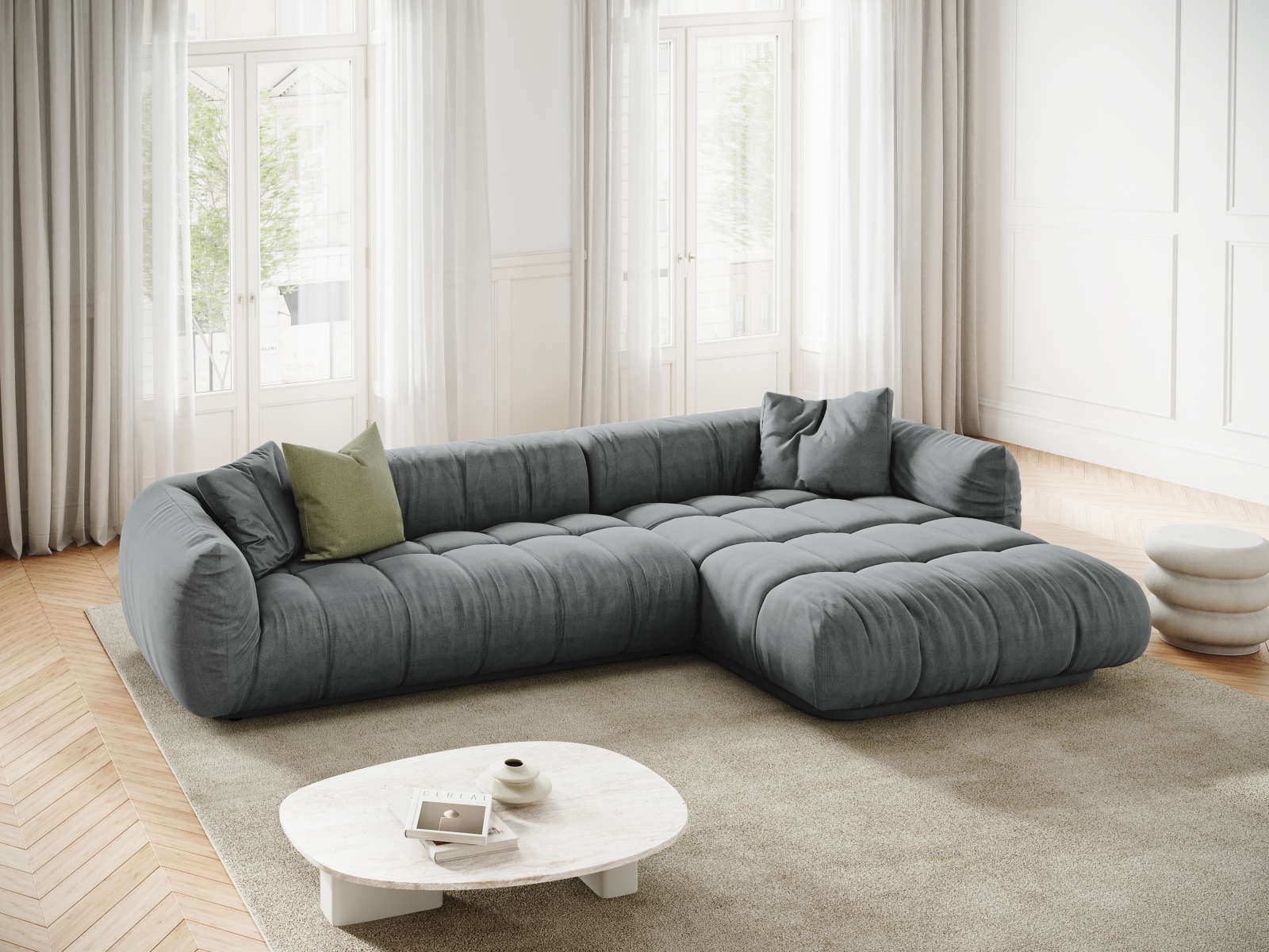 Ecksofa Beckley 179 (Heritage Ash)