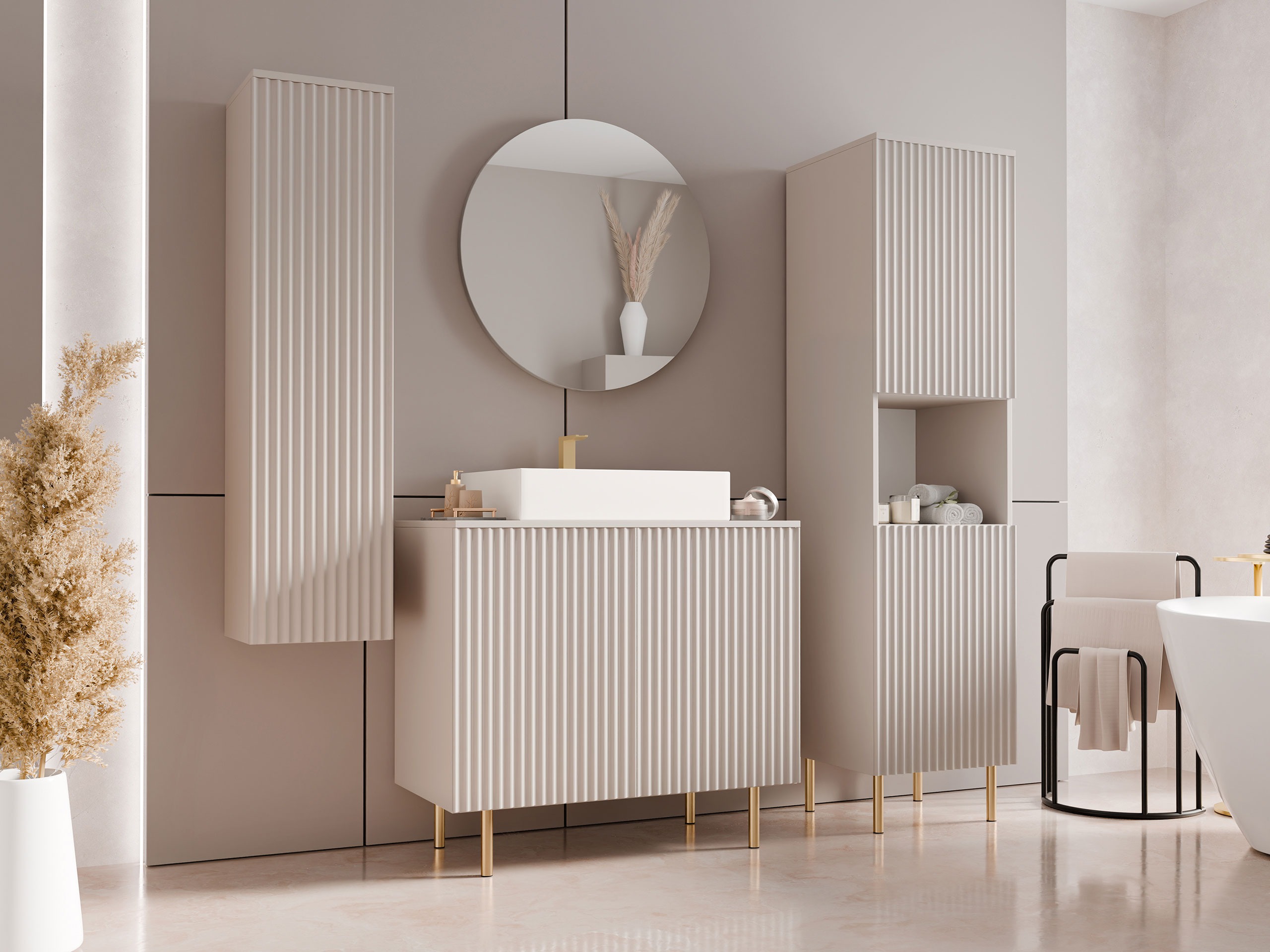 Badezimmer-Set Decus V (Kaschmir)