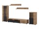 Wohnzimmer-Sets Sorciro 103 (Schwarz + Wotan Eiche)