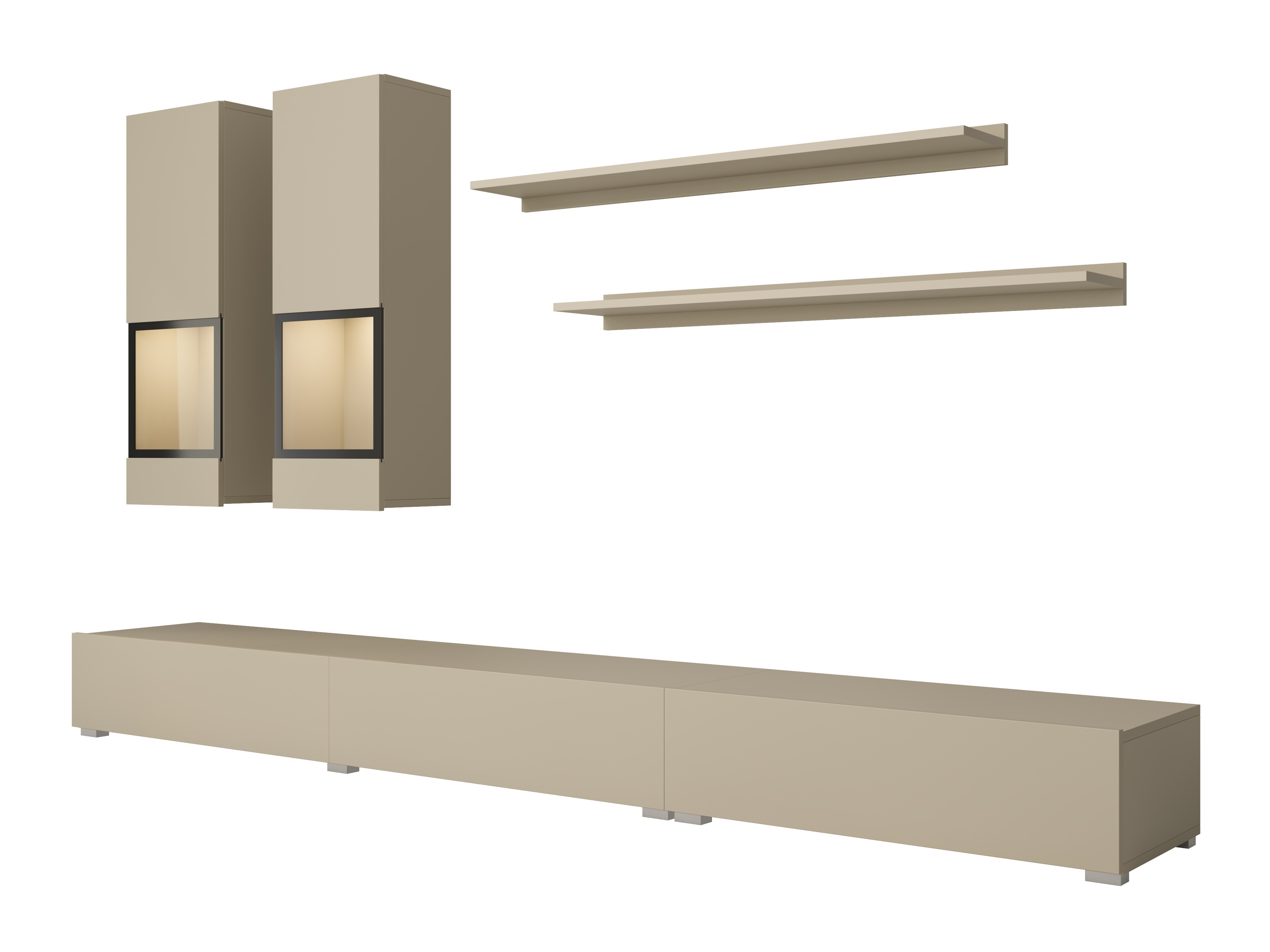 Wohnzimmer-Sets Serodeu 100 (Beige)