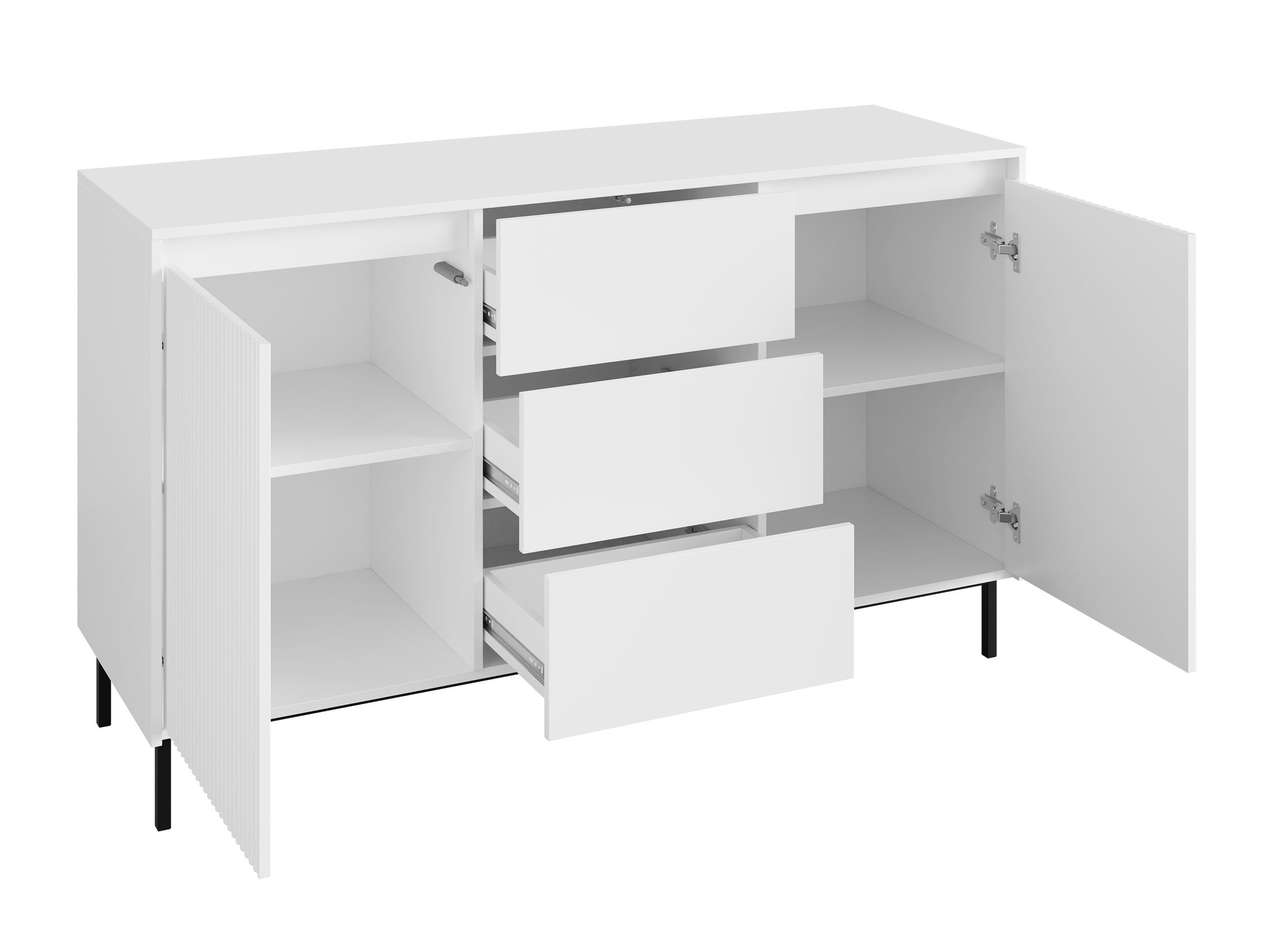 Wohnzimmer-Sets Comfivo Delruva III (Schwarz)