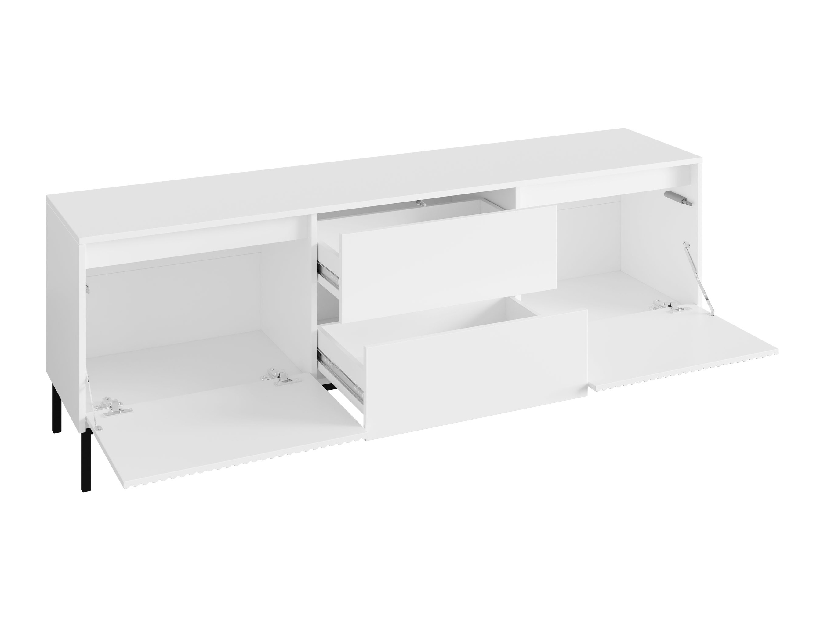 Wohnzimmer-Sets Comfivo Delruva V (Schwarz)