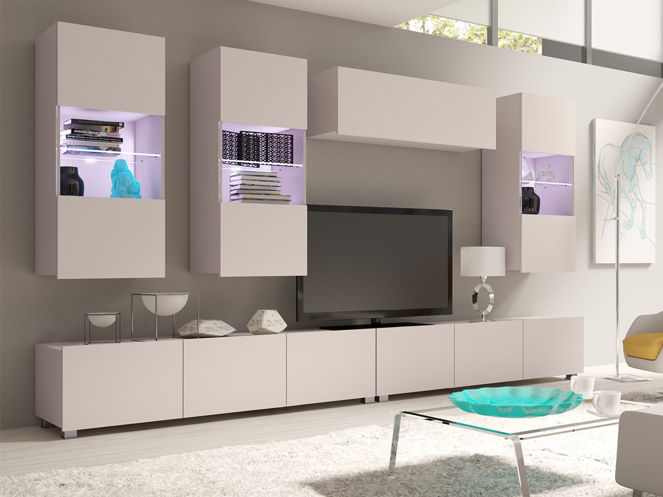Wohnzimmer-Set Remus V (Kaschmir)