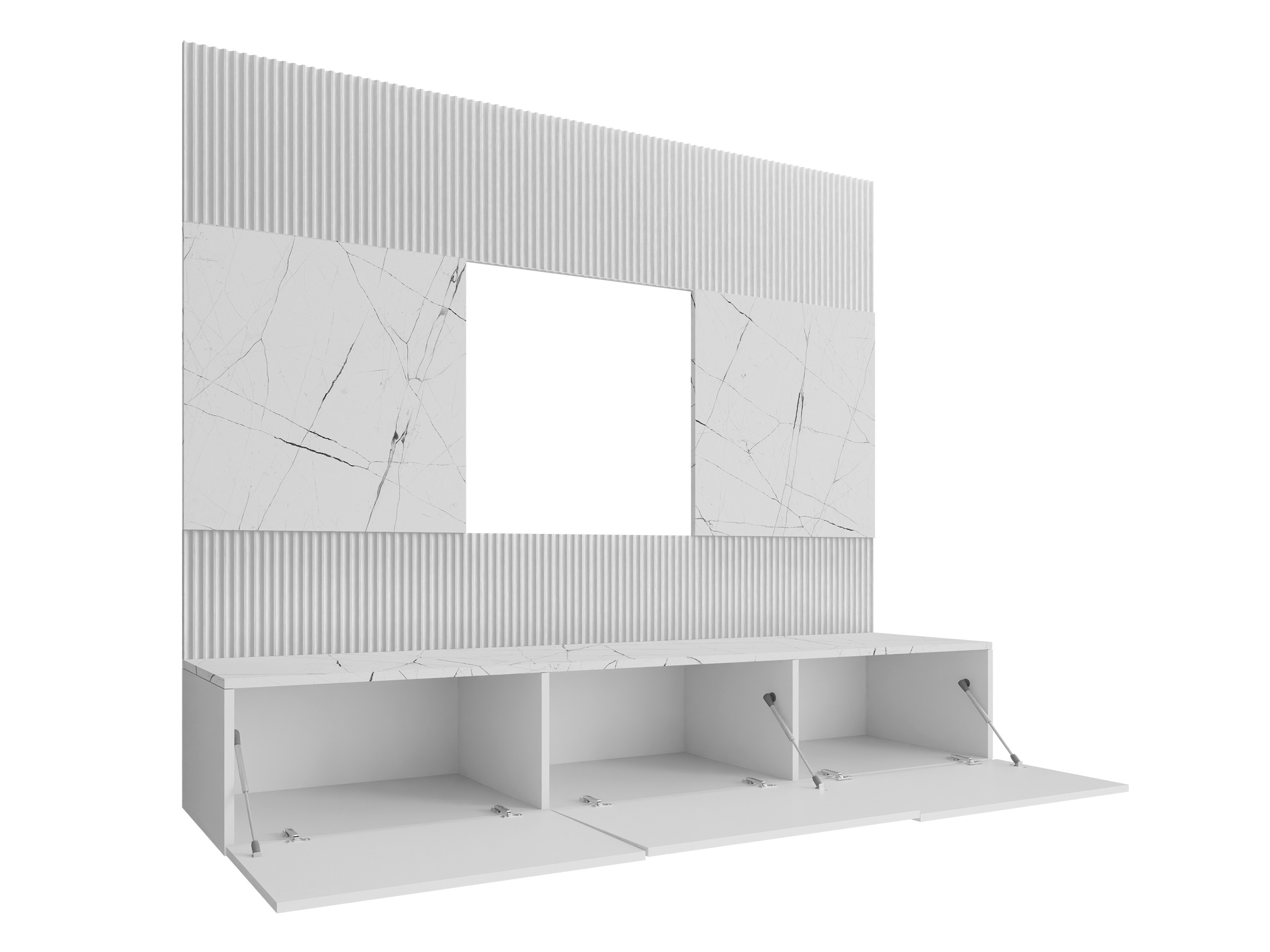 Wohnzimmer-Set Comfivo Salix II (Beige + Cremona-Eiche)