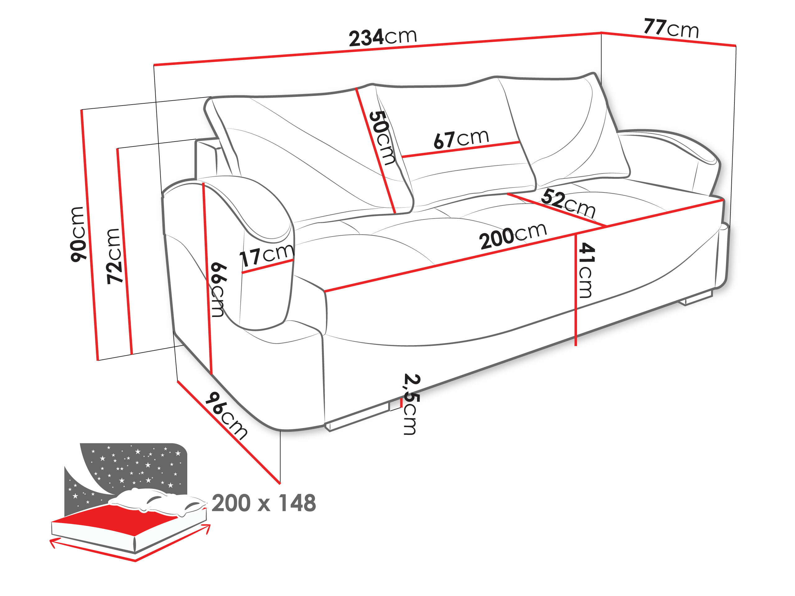 Schlafsofa Decatur 103