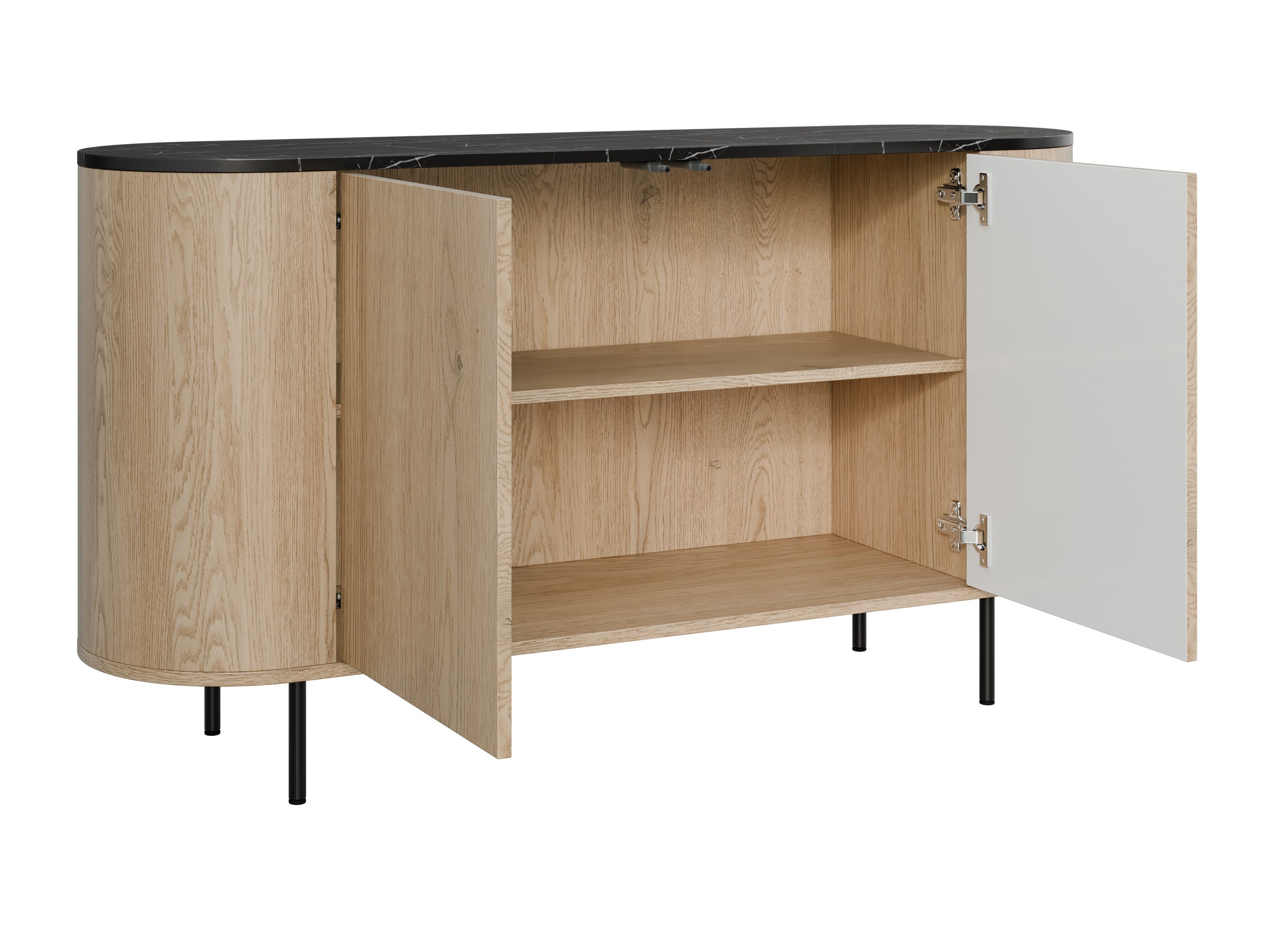 Wohnzimmer-Sets Comfivo Livtena (Weisser Marmor + Gold)