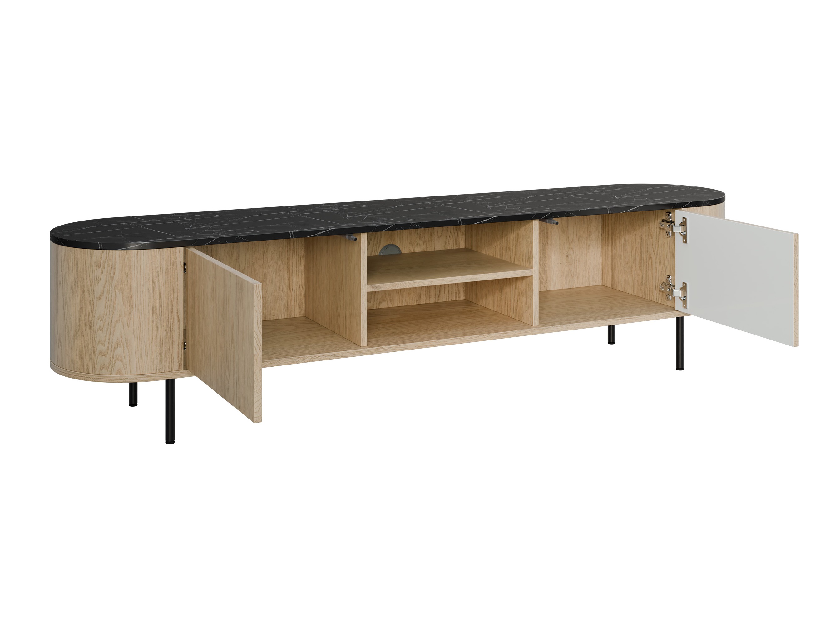 Wohnzimmer-Sets Comfivo Livtena (Weisser Marmor + Gold)