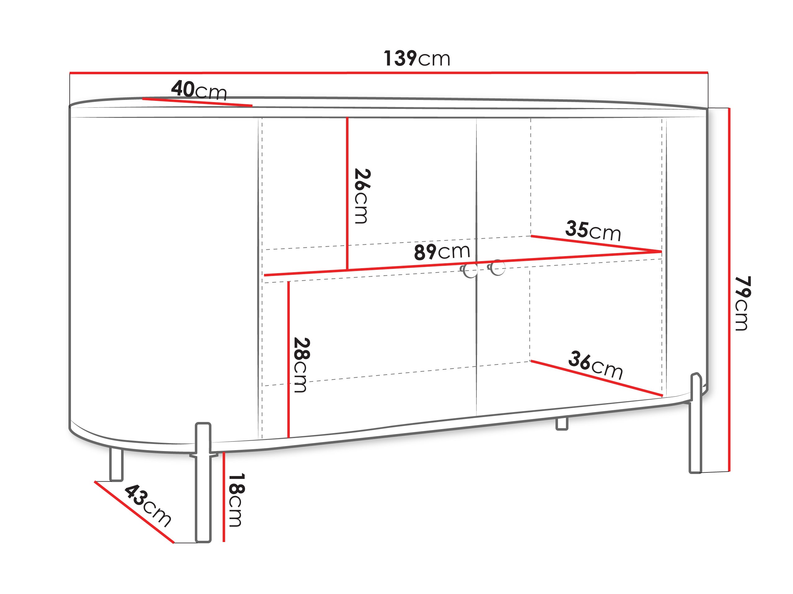 Sideboard Comfivo Mirsoni