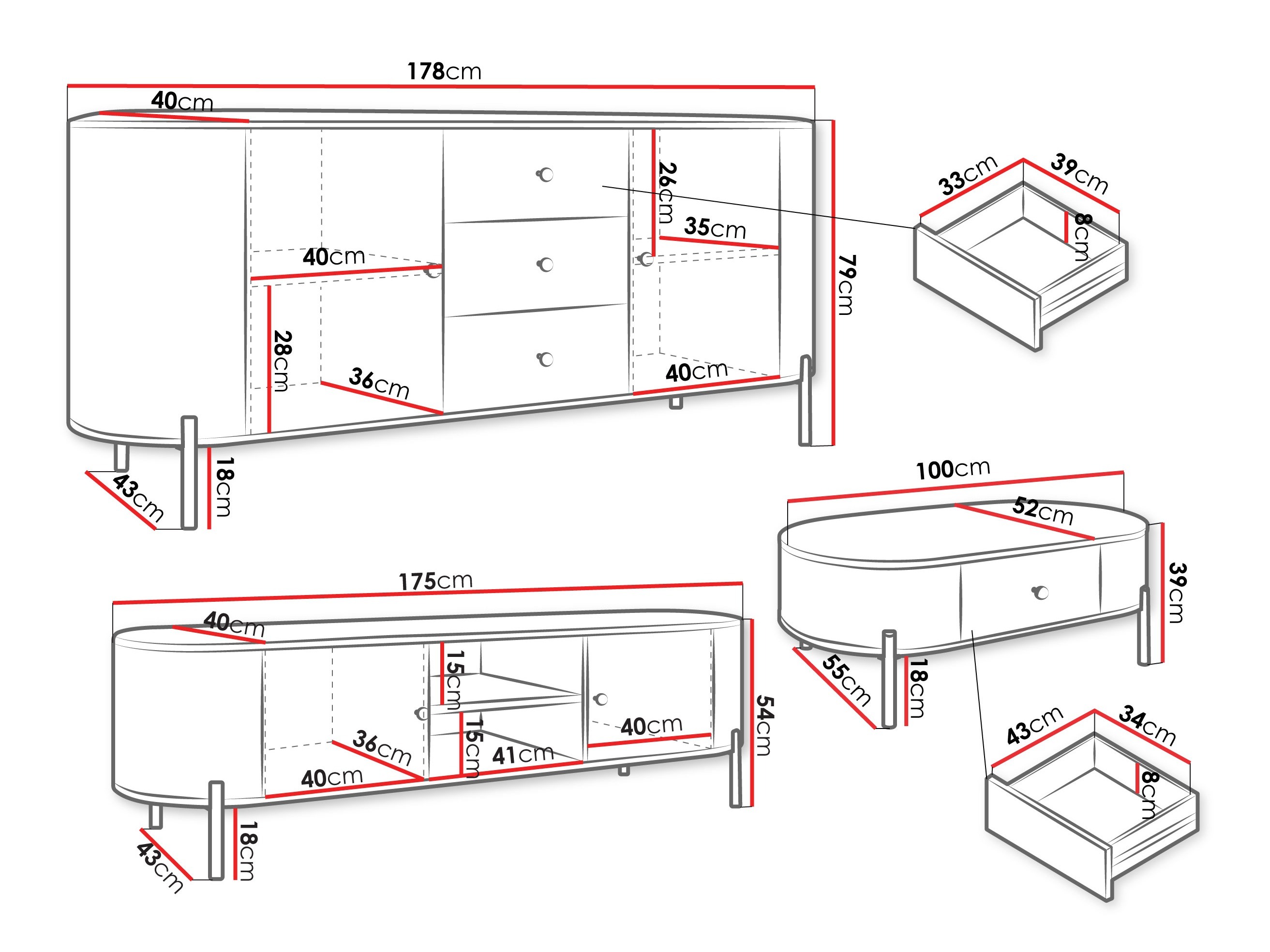 Wohnzimmer-Sets Comfivo Mirsoni I