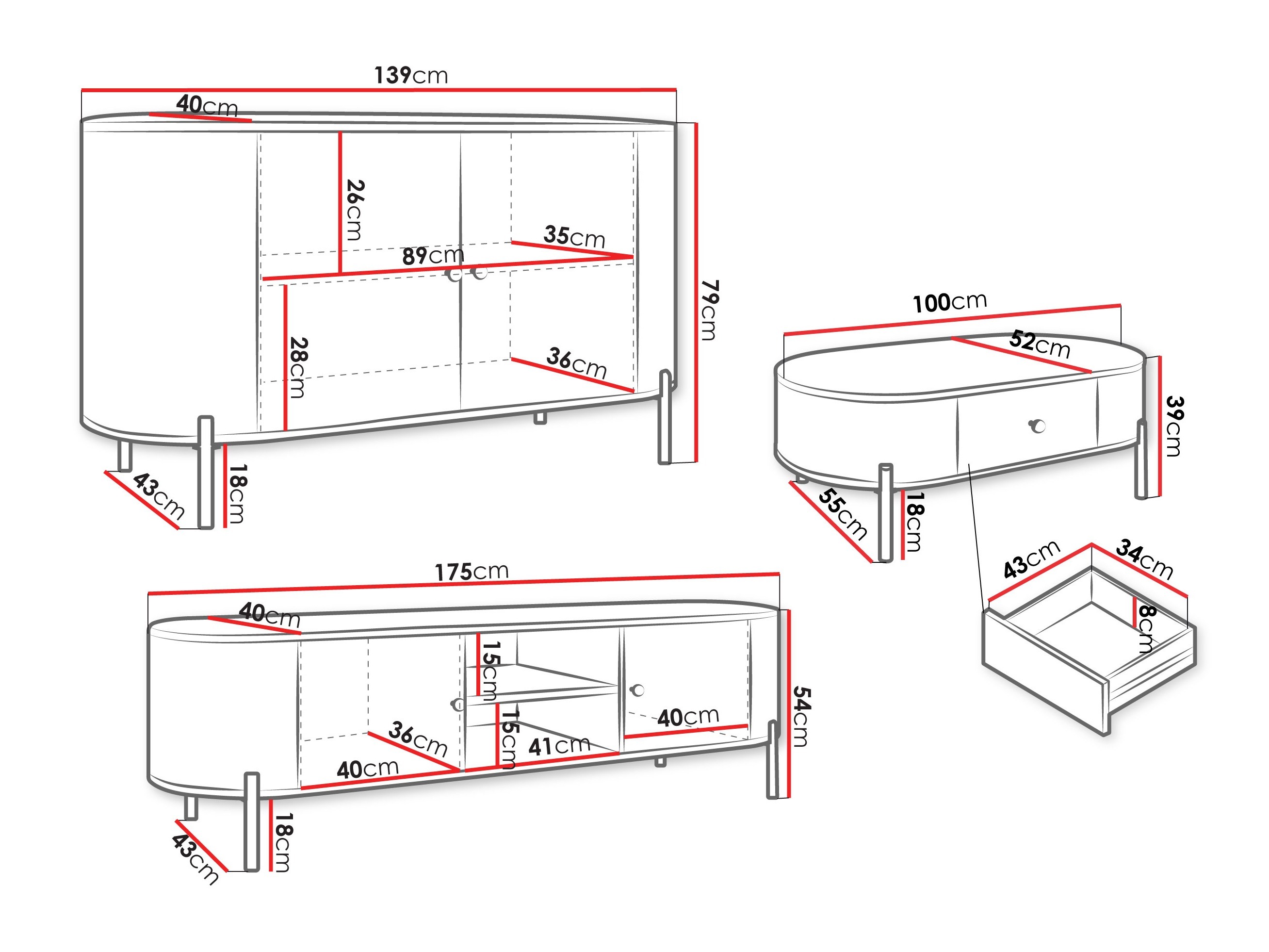 Wohnzimmer-Sets Comfivo Mirsoni II
