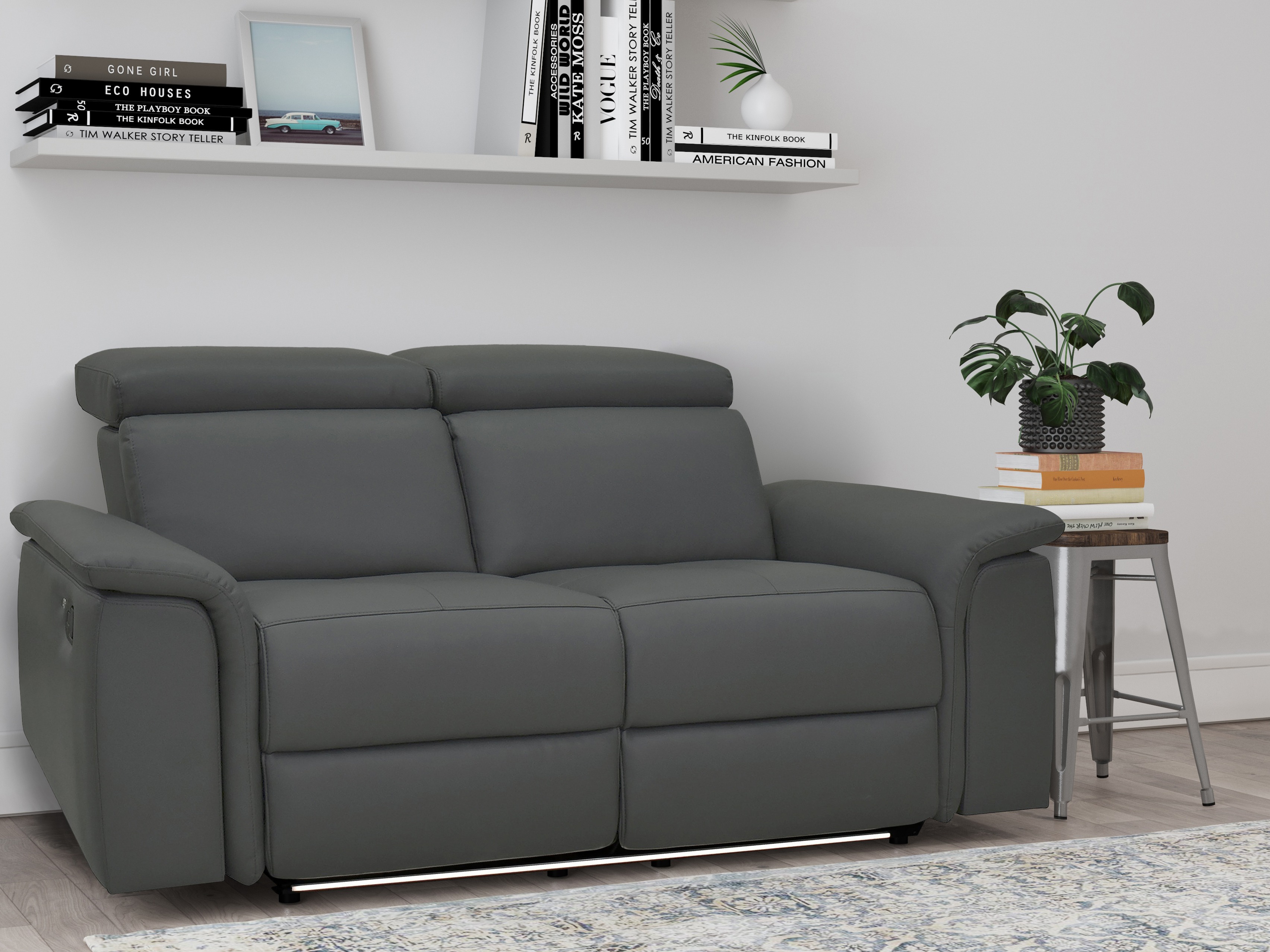 Sofa mit Liegefunktion Beldalo 104 (Grau)