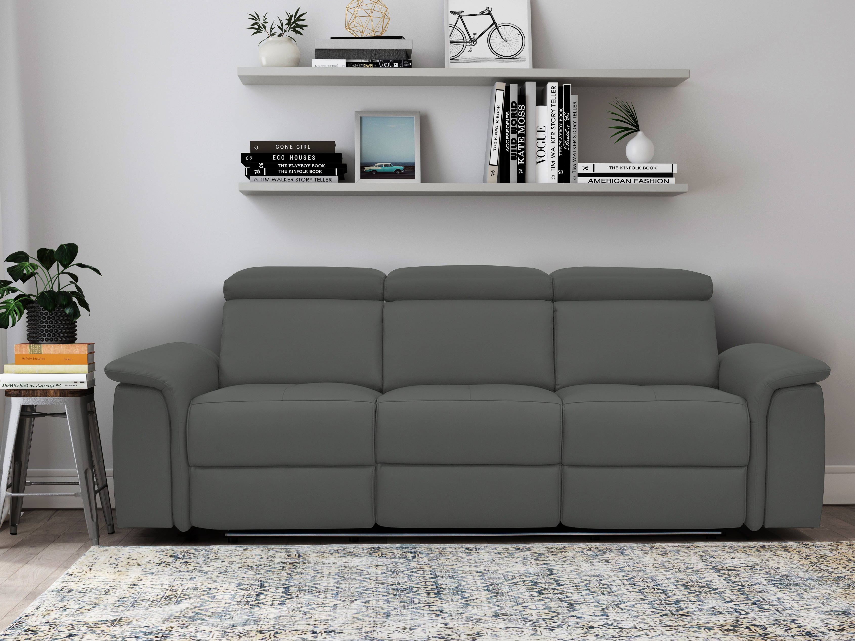 Sofa mit Liegefunktion Denton 1484 (Grau)