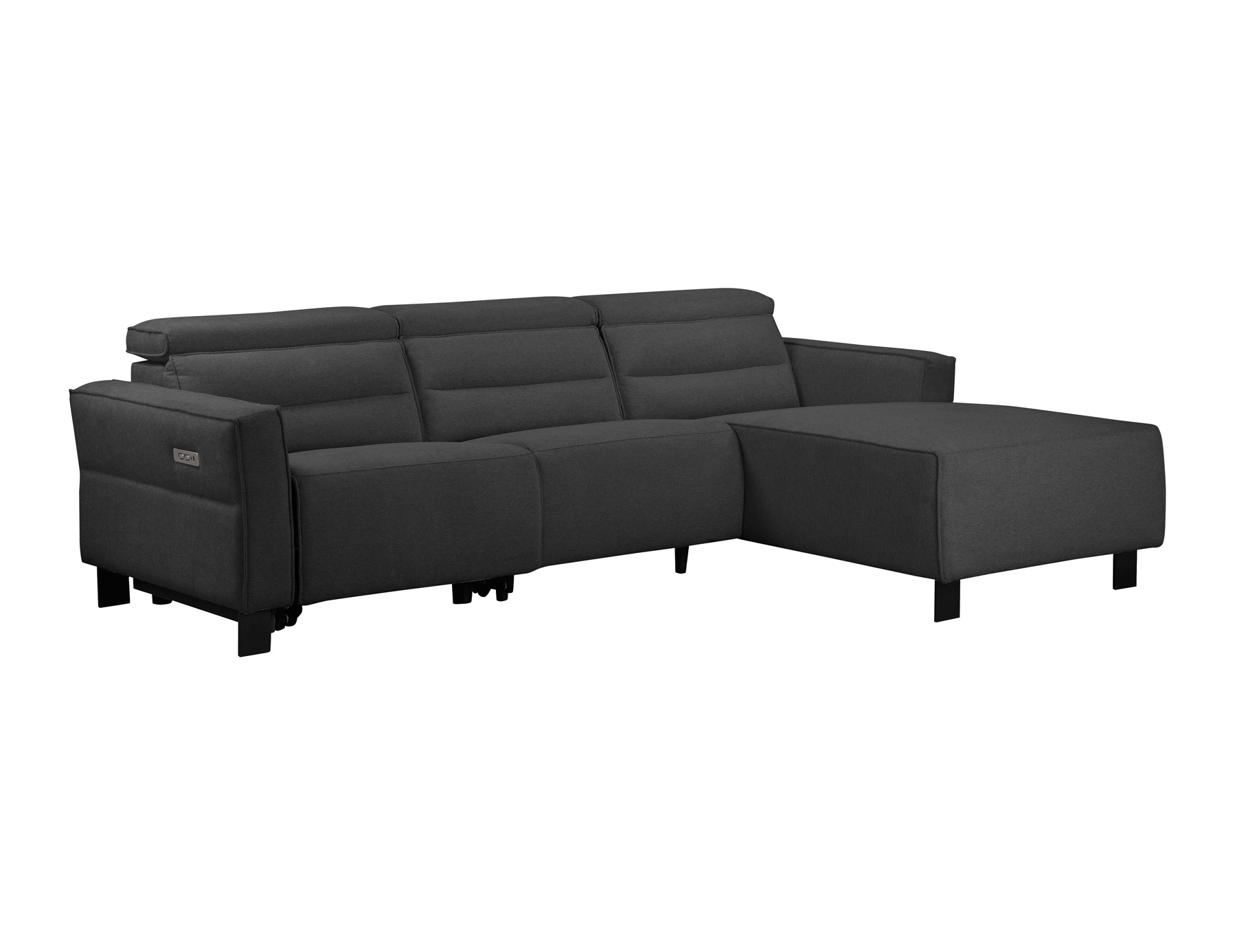 Ecksofa Liegesessel Denton 1486 (Anthrazit)