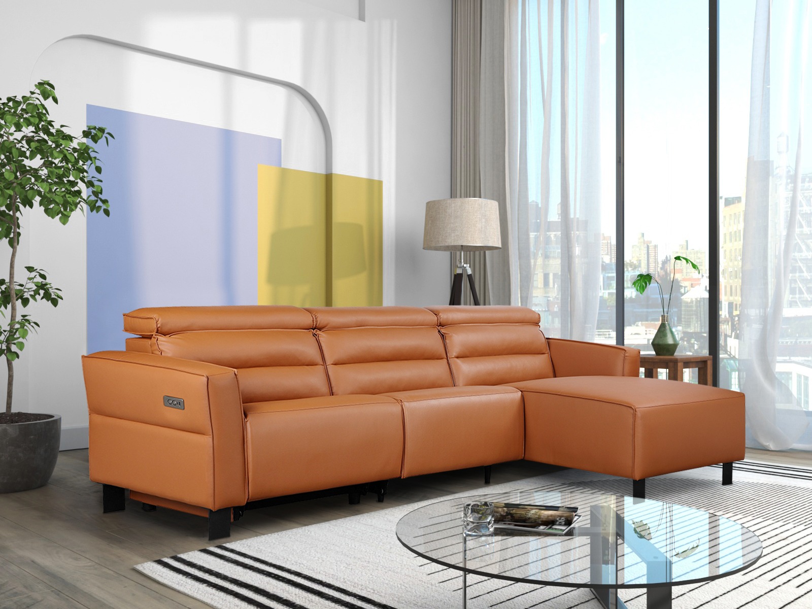 Ecksofa Liegesessel Denton 1486
