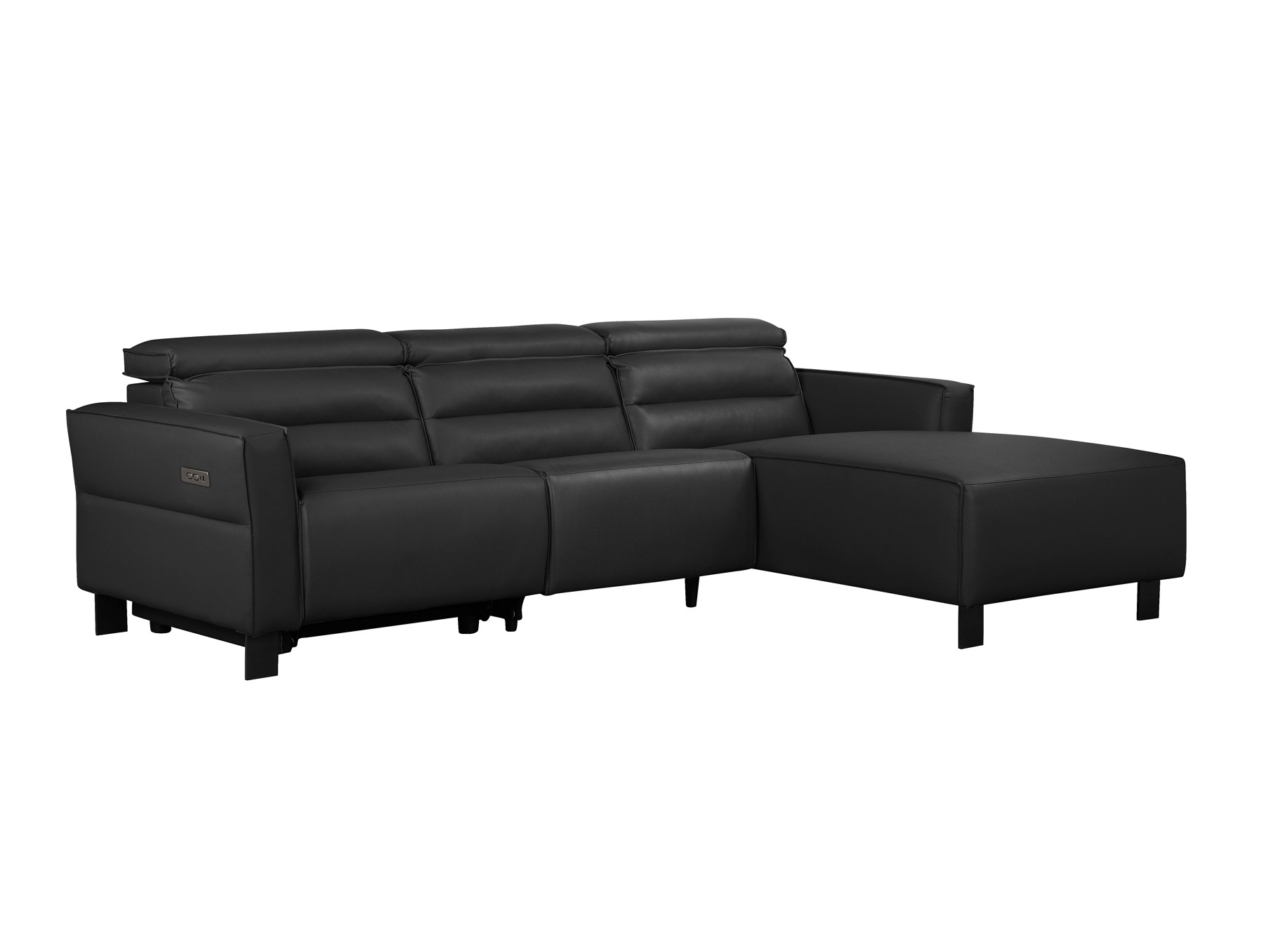 Ecksofa Liegesessel Denton 1486 (Schwarz)
