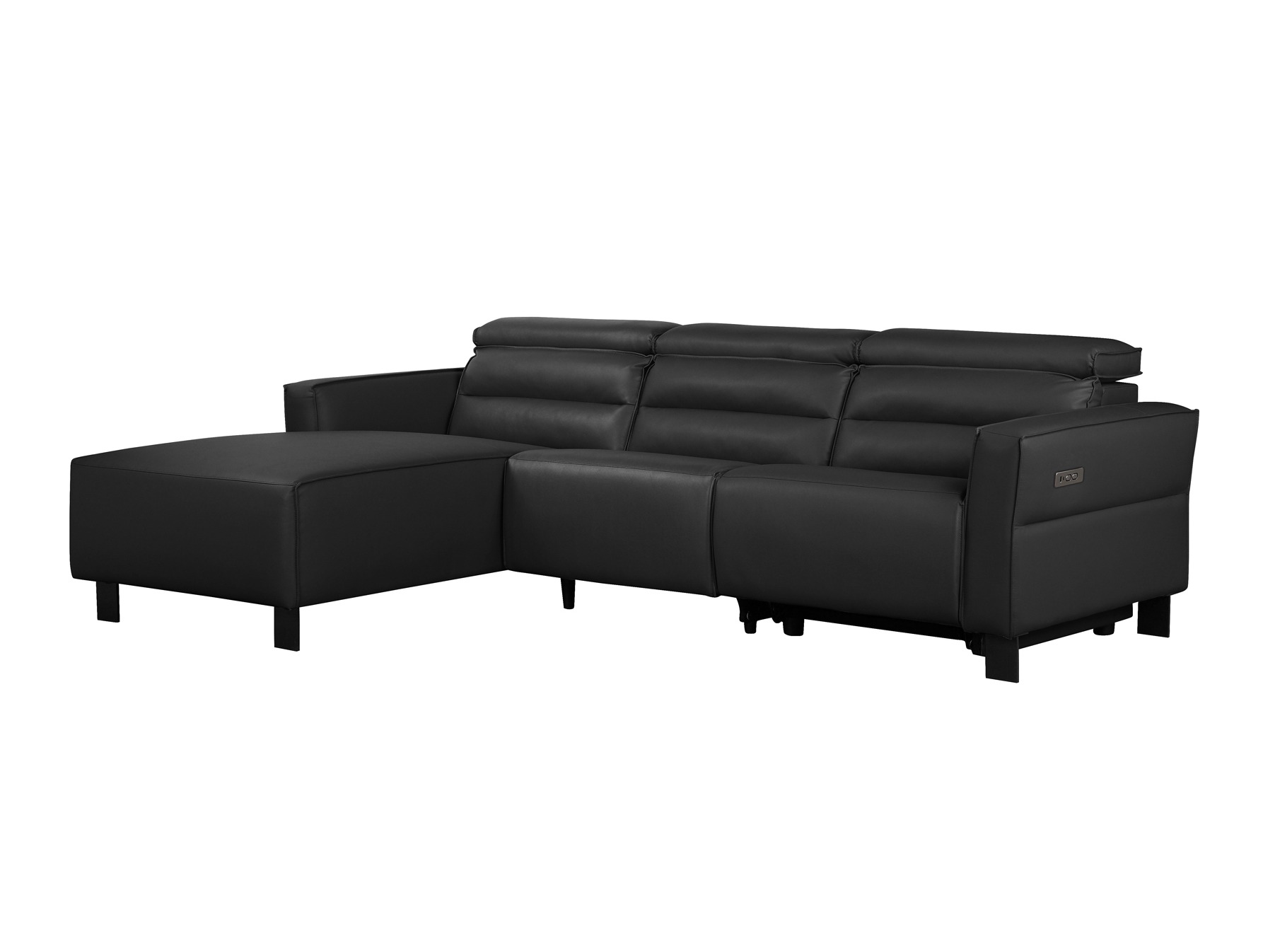 Ecksofa Liegesessel Denton 1486 (Schwarz)