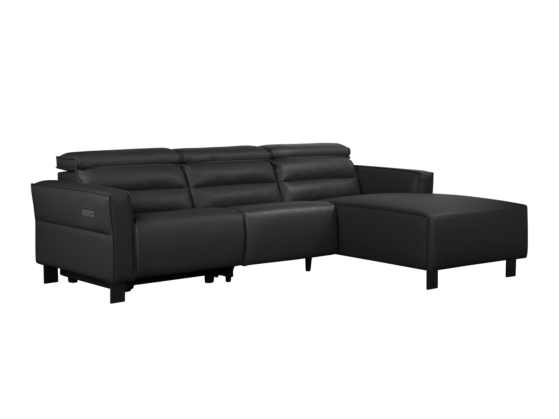 Ecksofa Liegesessel Denton 1486 (Schwarz)