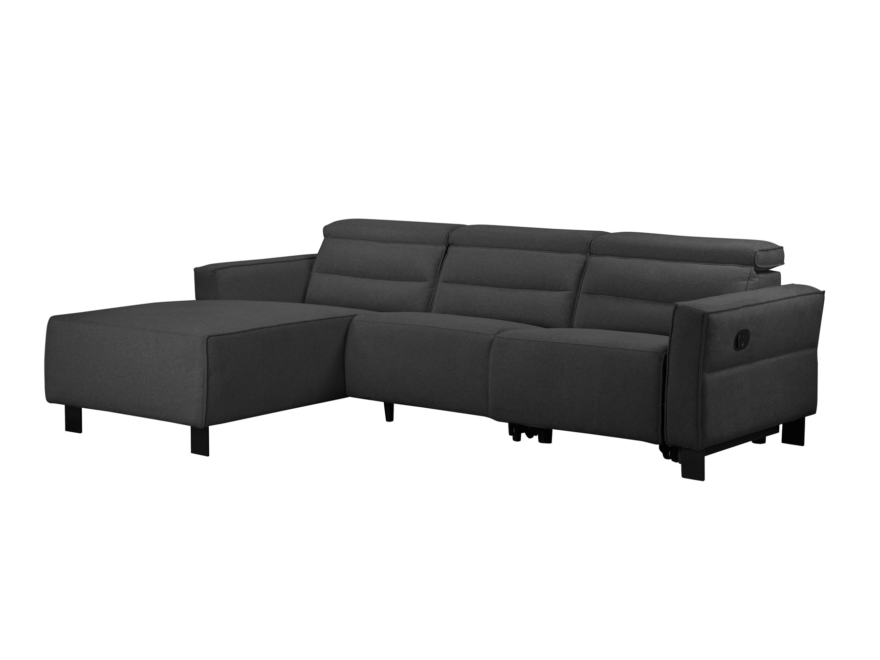 Ecksofa Liegesessel Denton 1487 (Anthrazit)