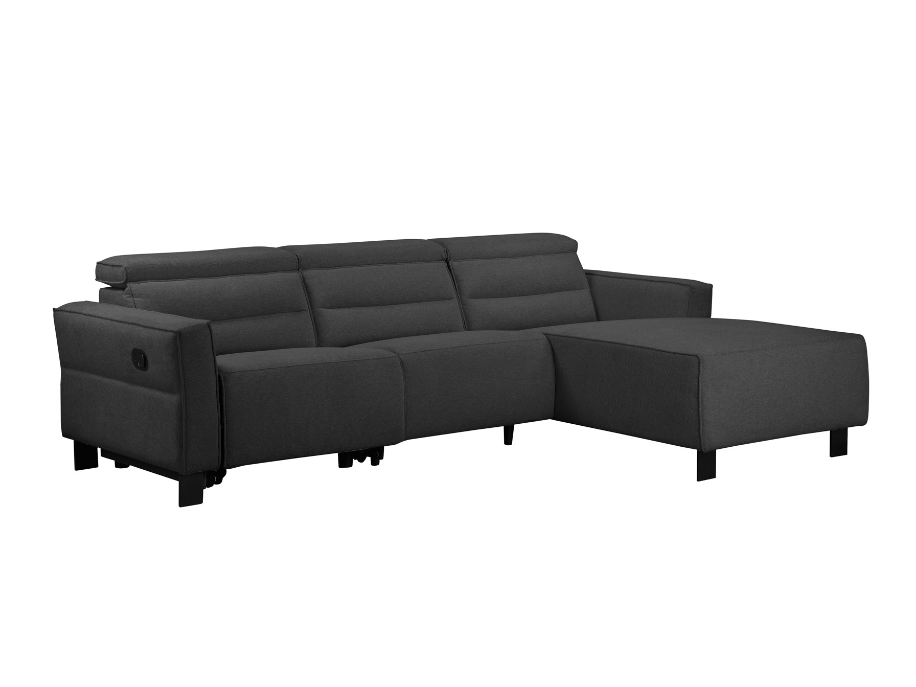 Ecksofa Liegesessel Denton 1487 (Anthrazit)