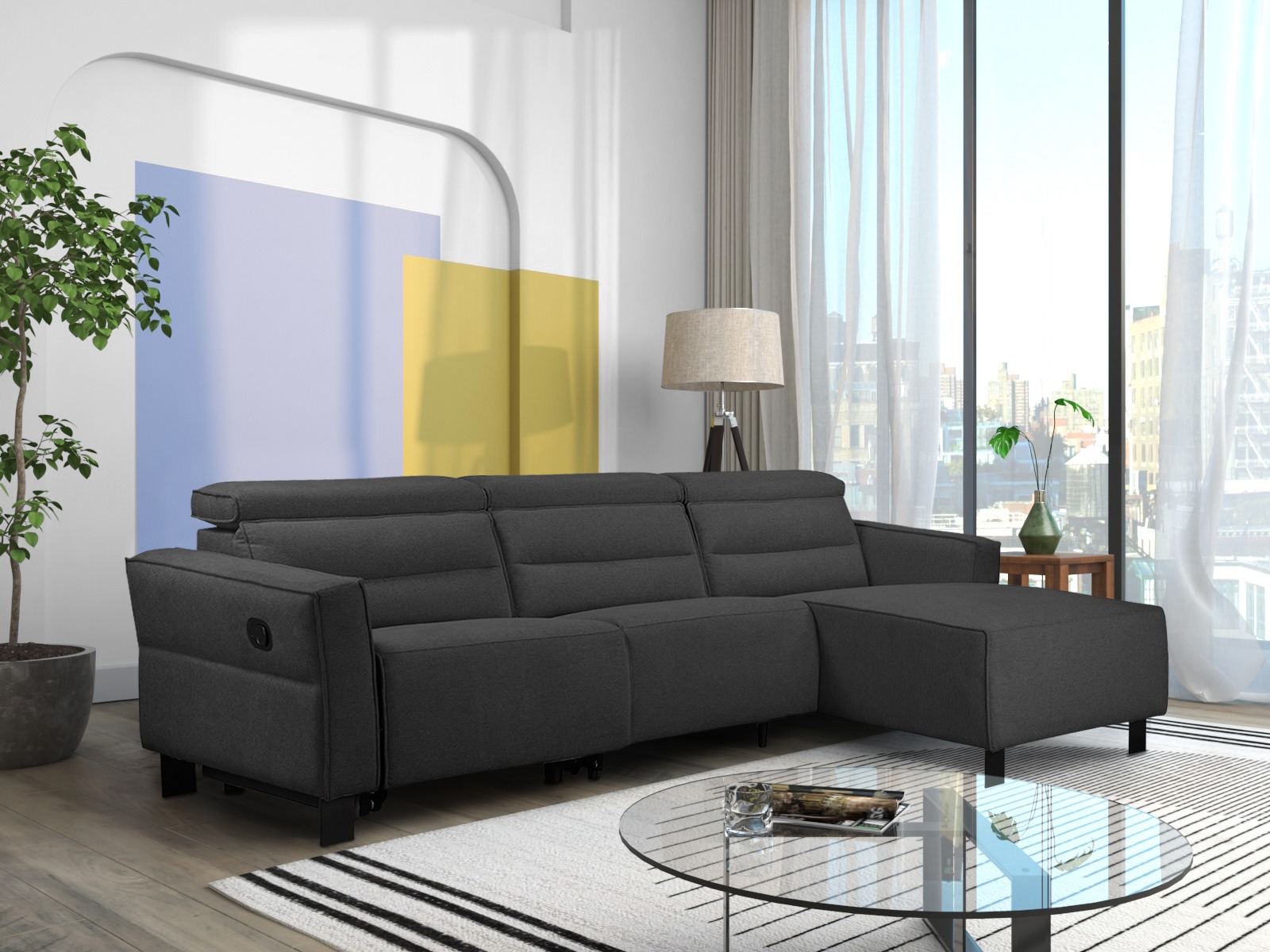 Ecksofa Liegesessel Denton 1487