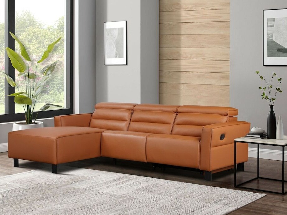Ecksofa Liegesessel Denton 1487 (Braun)