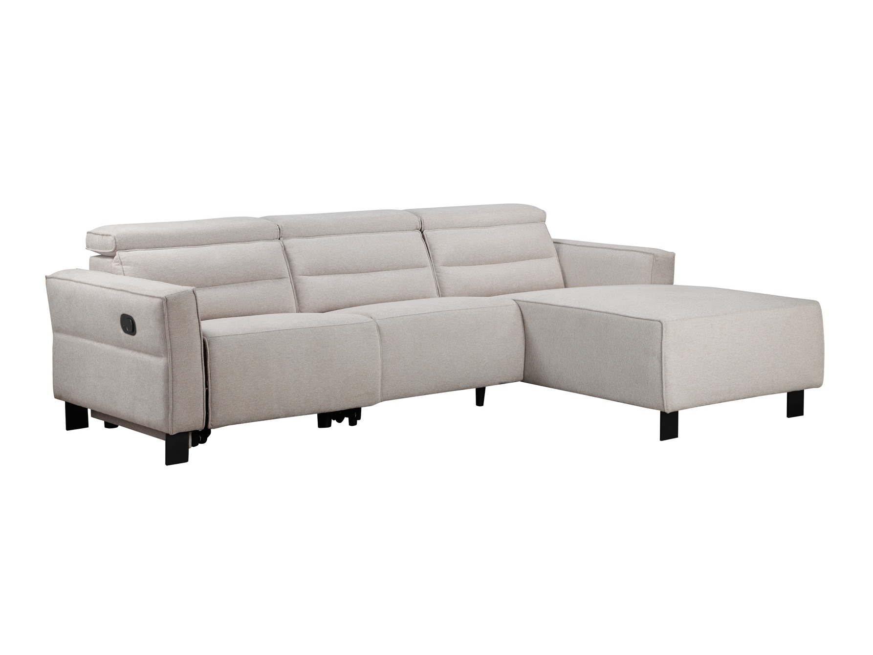 Ecksofa Liegesessel Denton 1487 (Cremefarben)