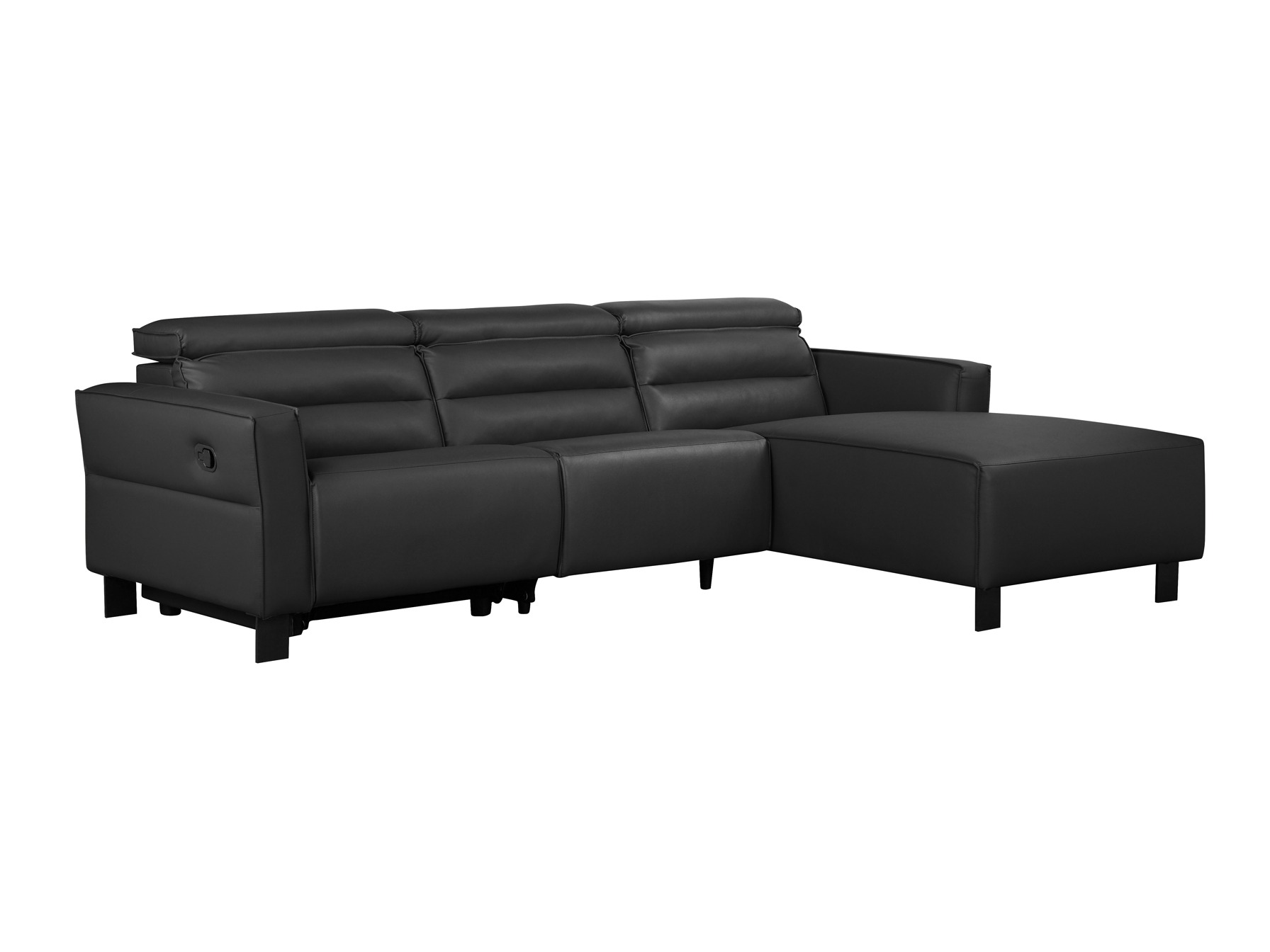 Ecksofa Liegesessel Denton 1487 (Schwarz)