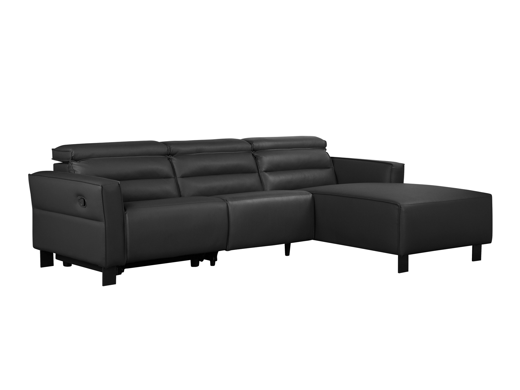 Ecksofa Liegesessel Denton 1487 (Schwarz)