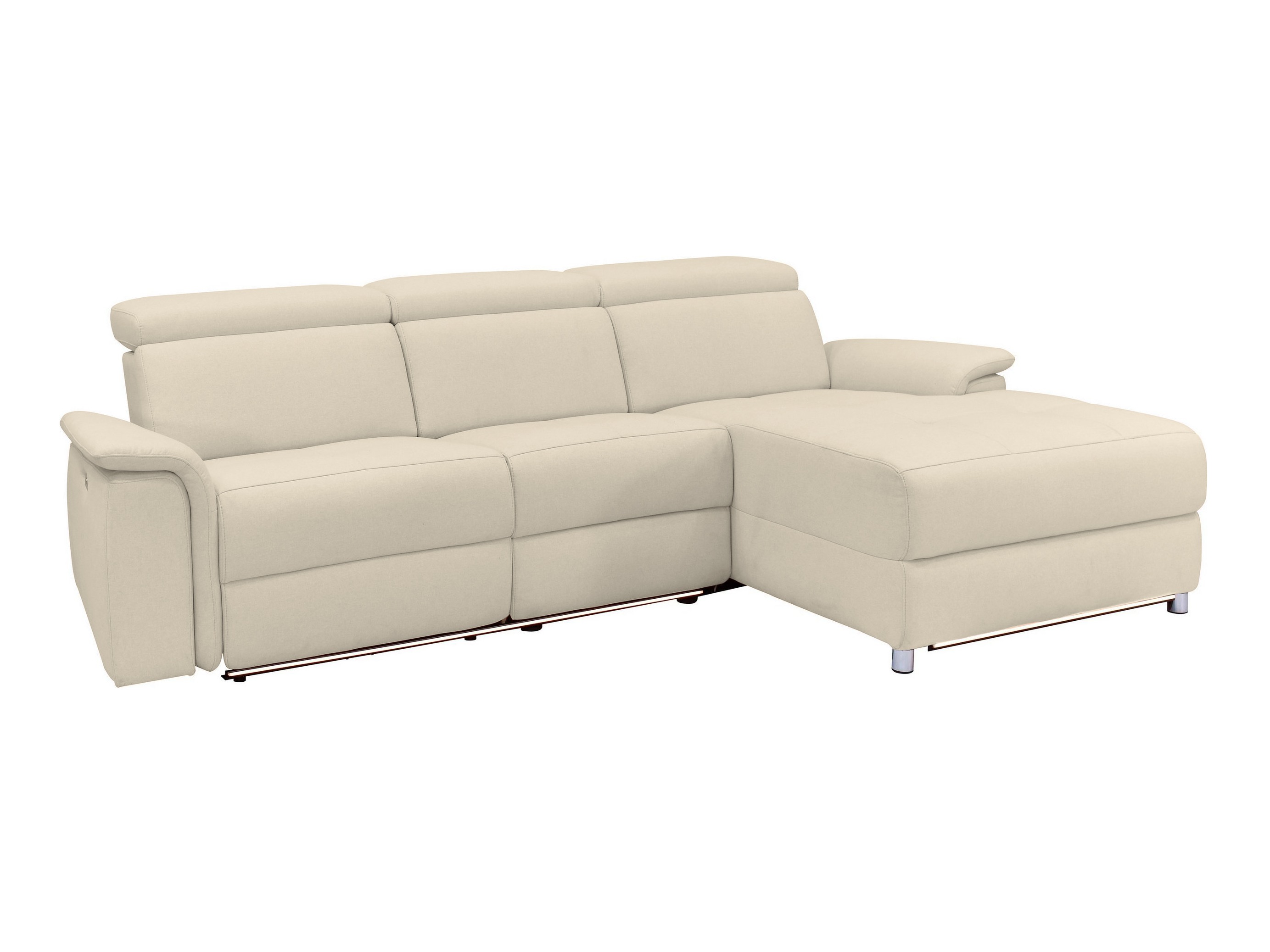 Ecksofa Liegesessel Denton 1489 (Cremefarben)