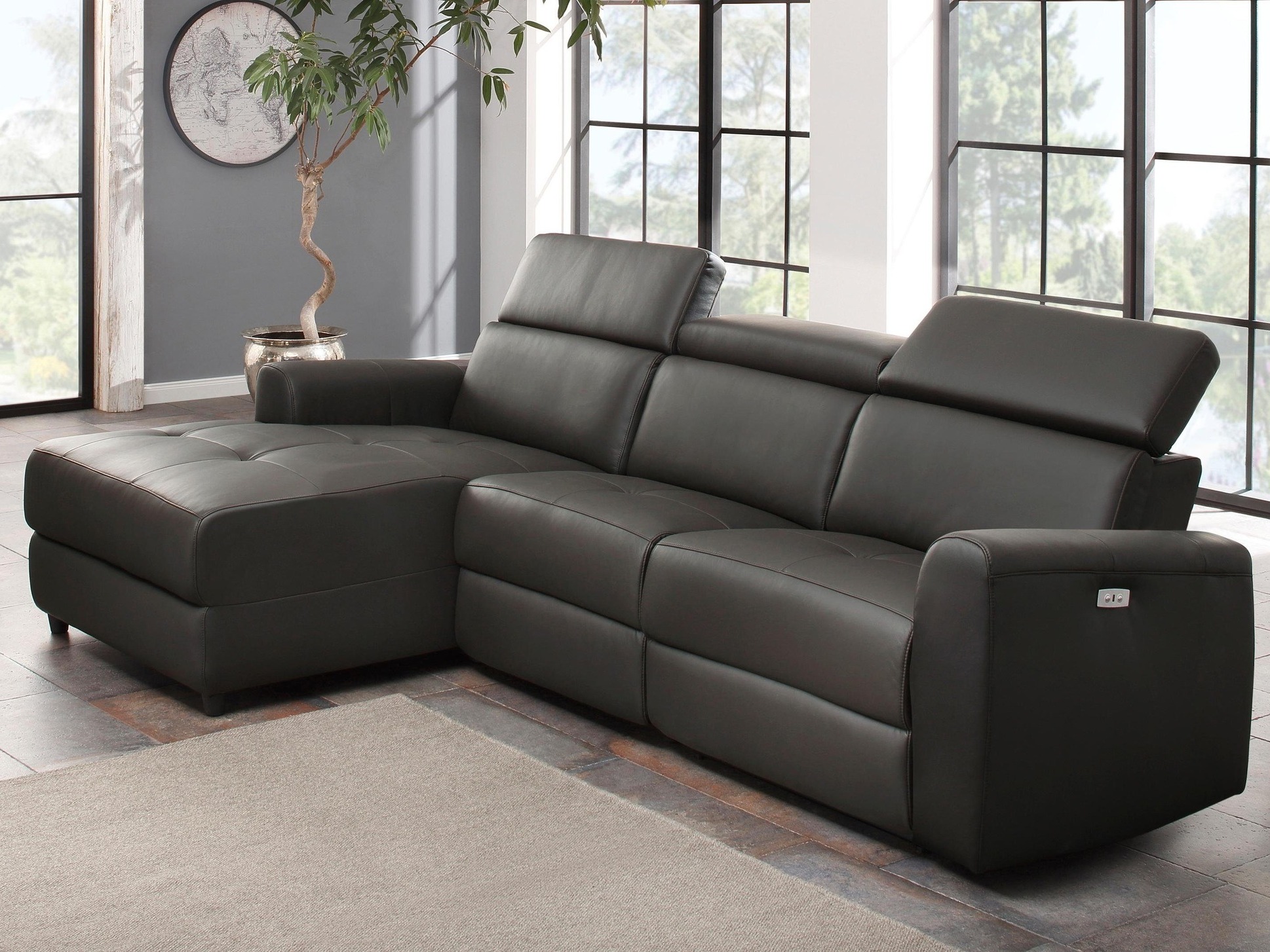 Ecksofa Liegesessel Denton 1490 (Braun)