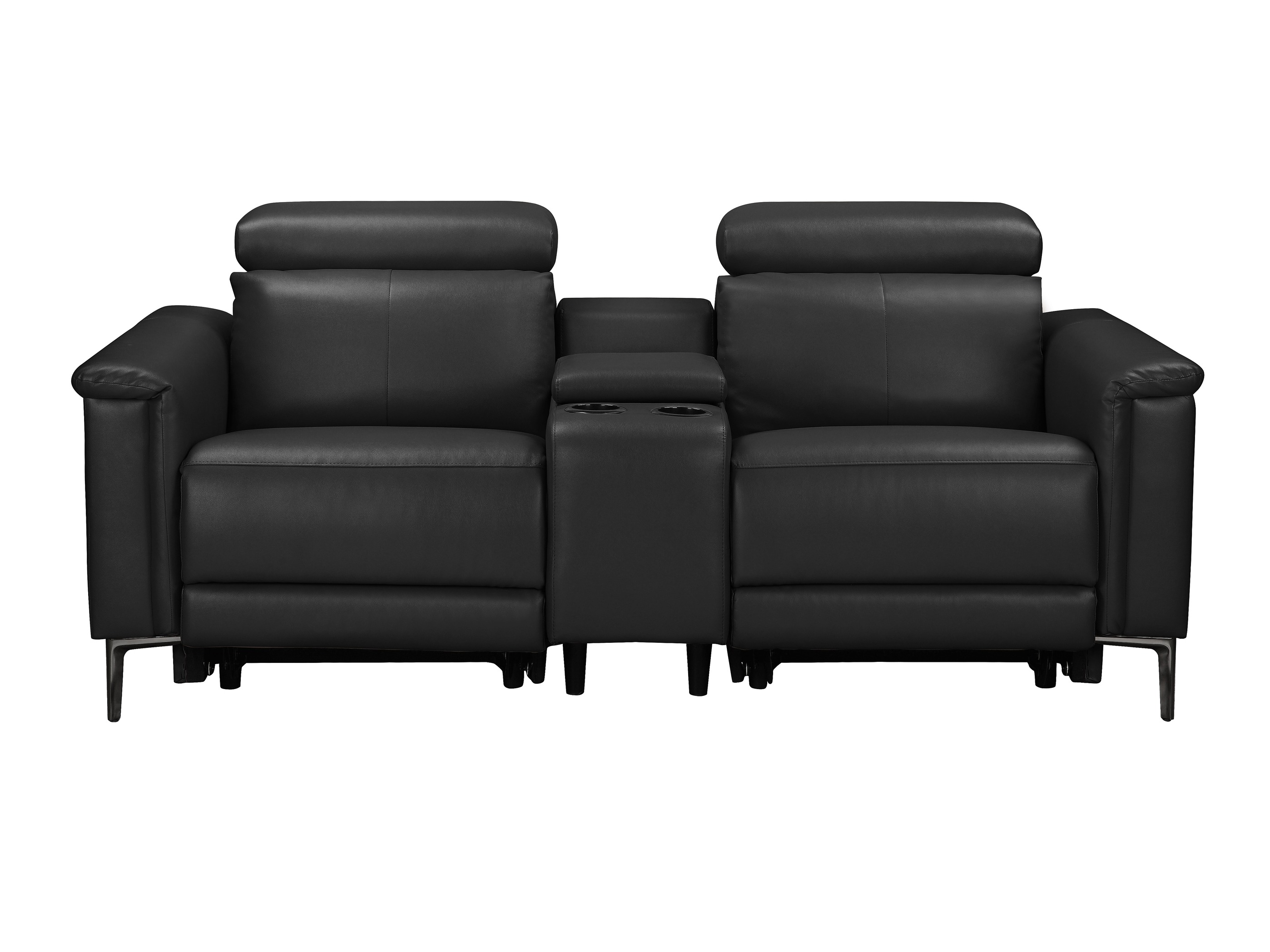 Sofa mit Liegefunktion Evamare 101 (Schwarz)
