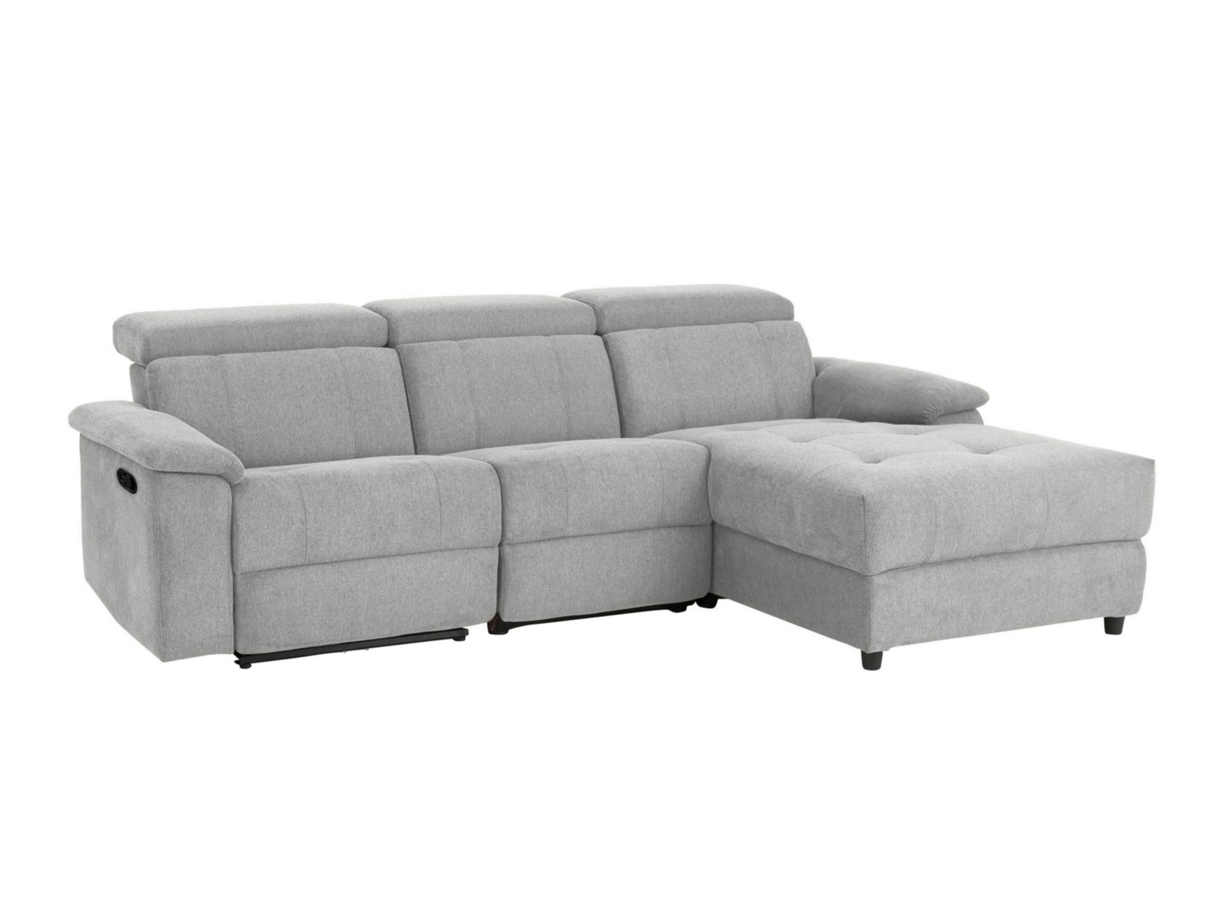 Ecksofa Liegesessel Denton 1503 (Hellgrau)