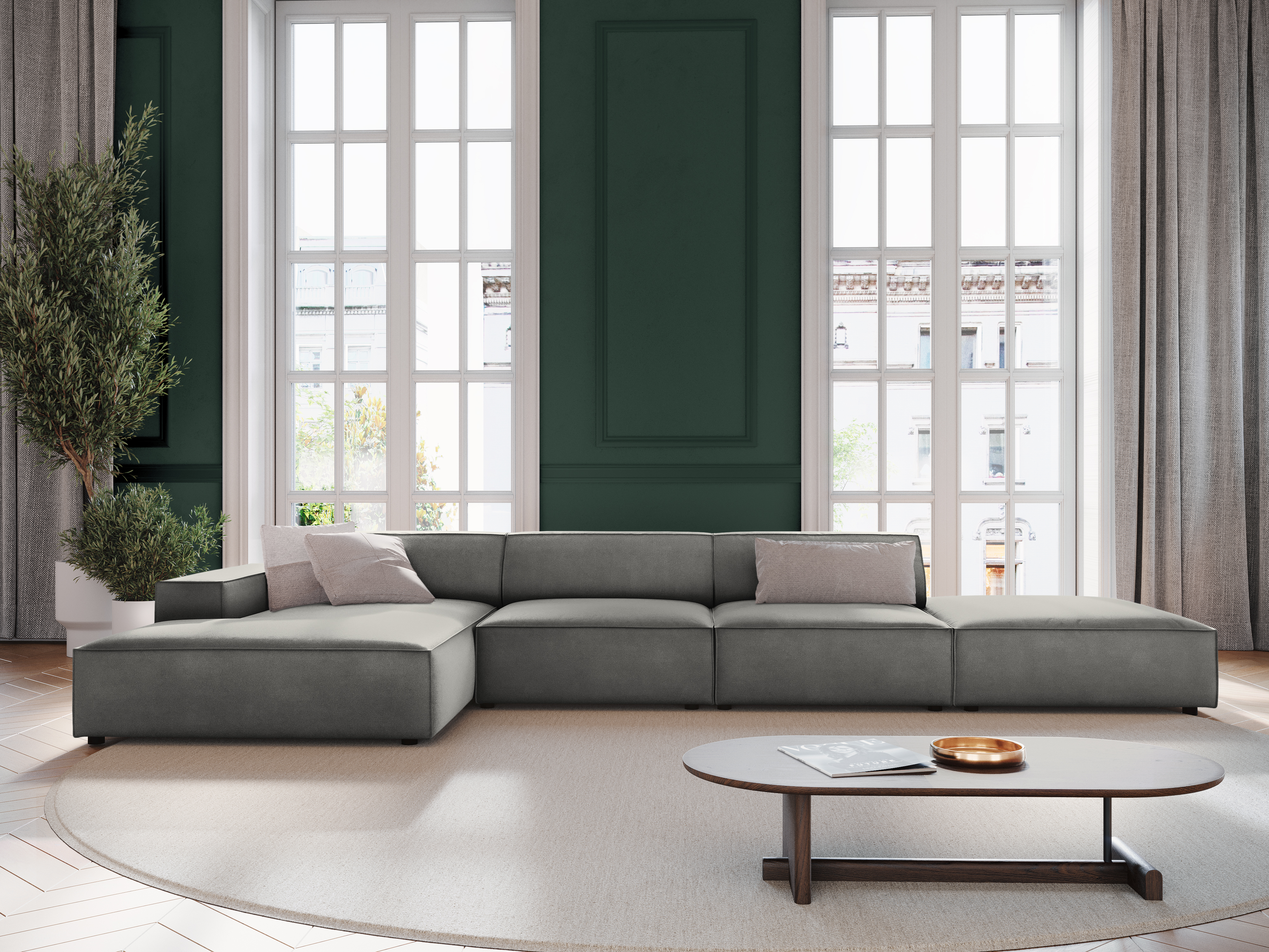 Modulares Ecksofa Lomcalu 109 (Bluvel 13)