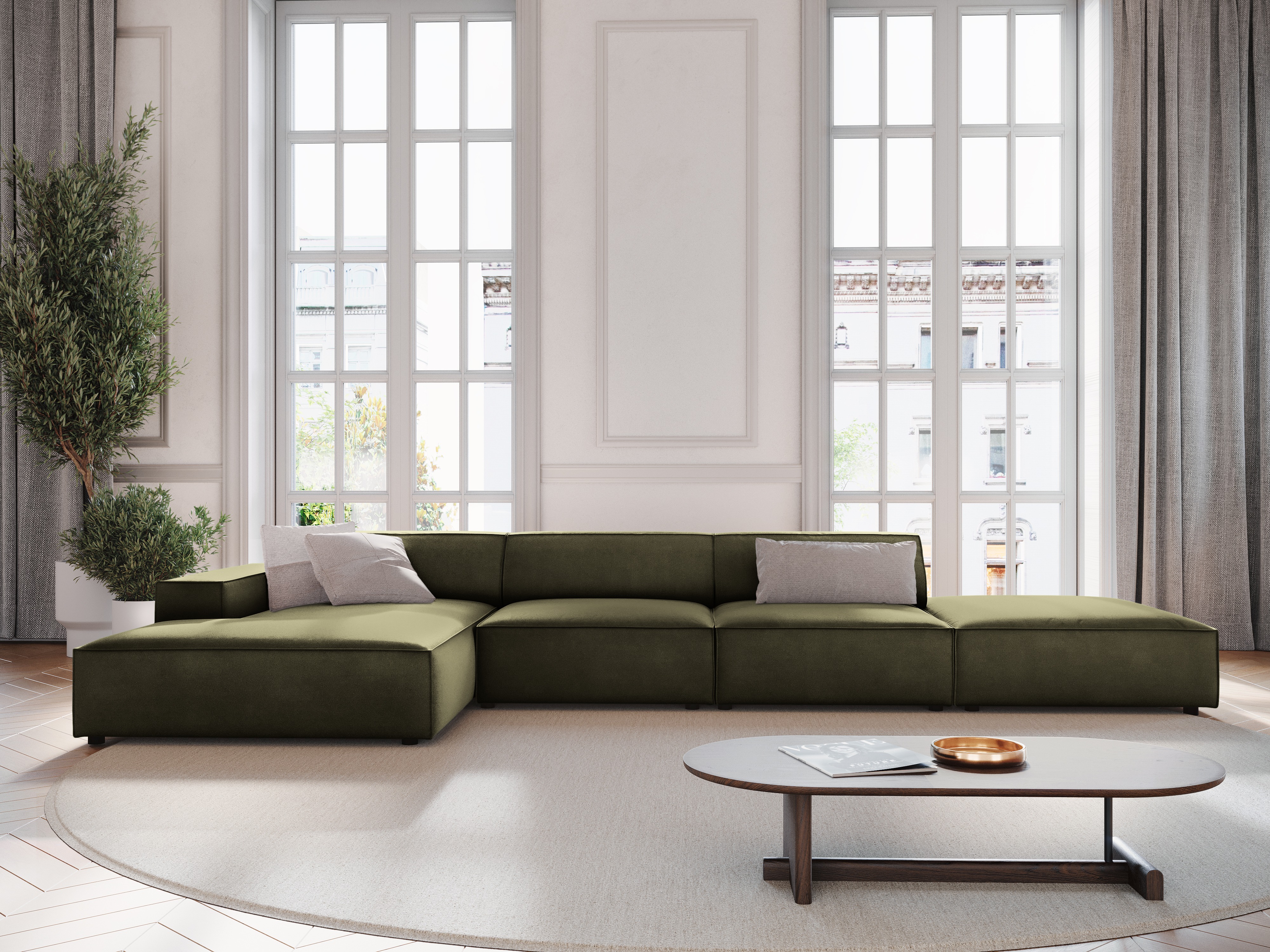 Modulares Ecksofa Lomcalu 109 (Bluvel 77)