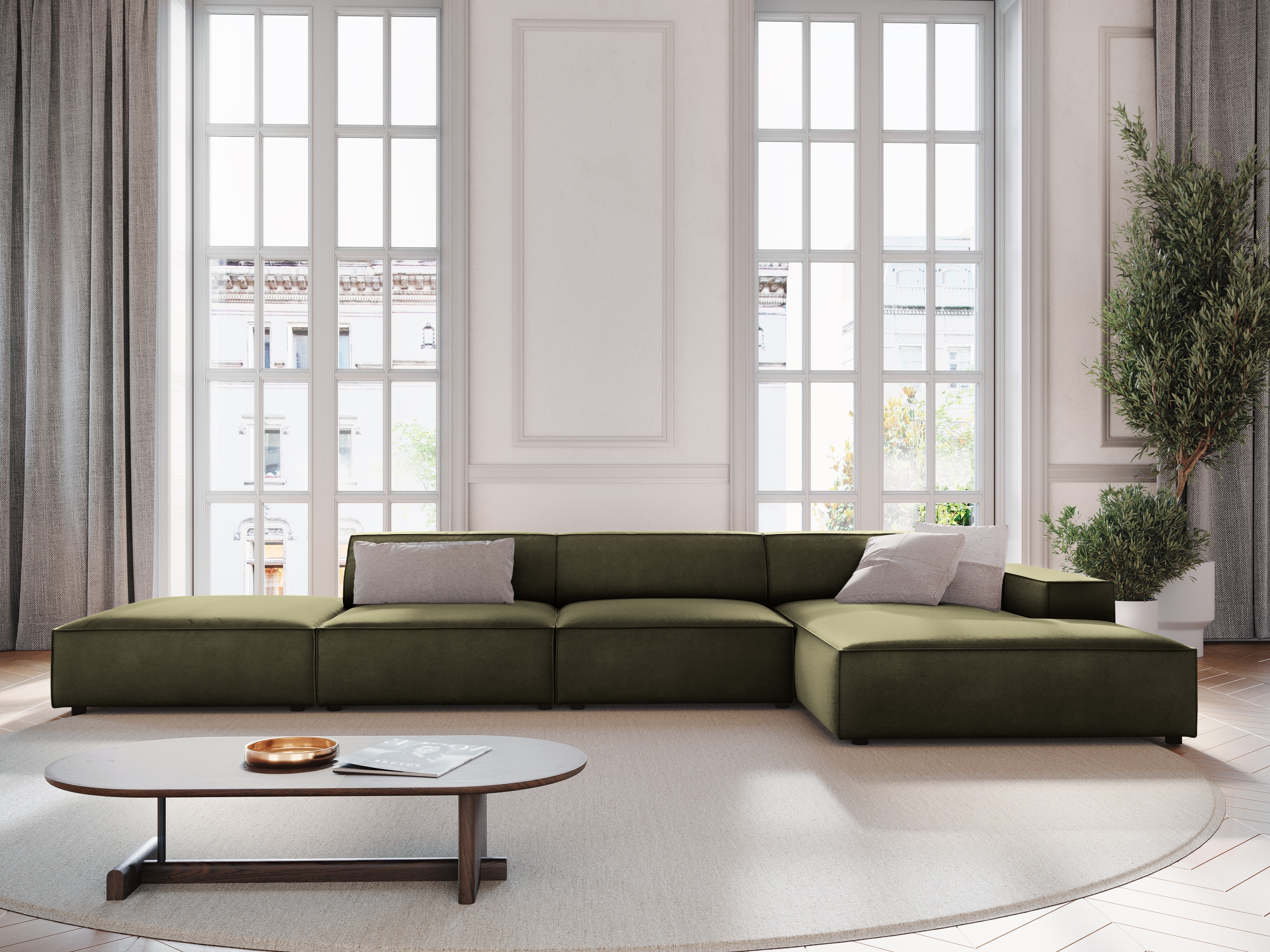 Modulares Ecksofa Lomcalu 109 (Bluvel 77)